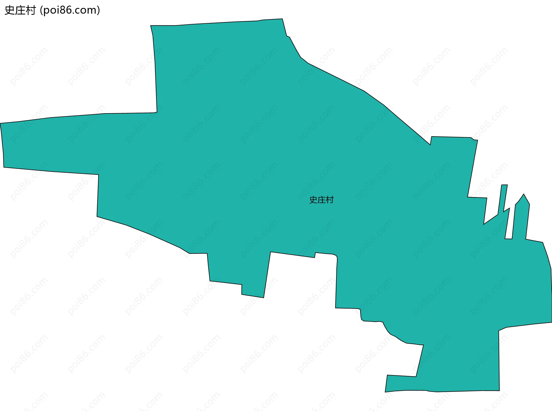 史庄村边界地图