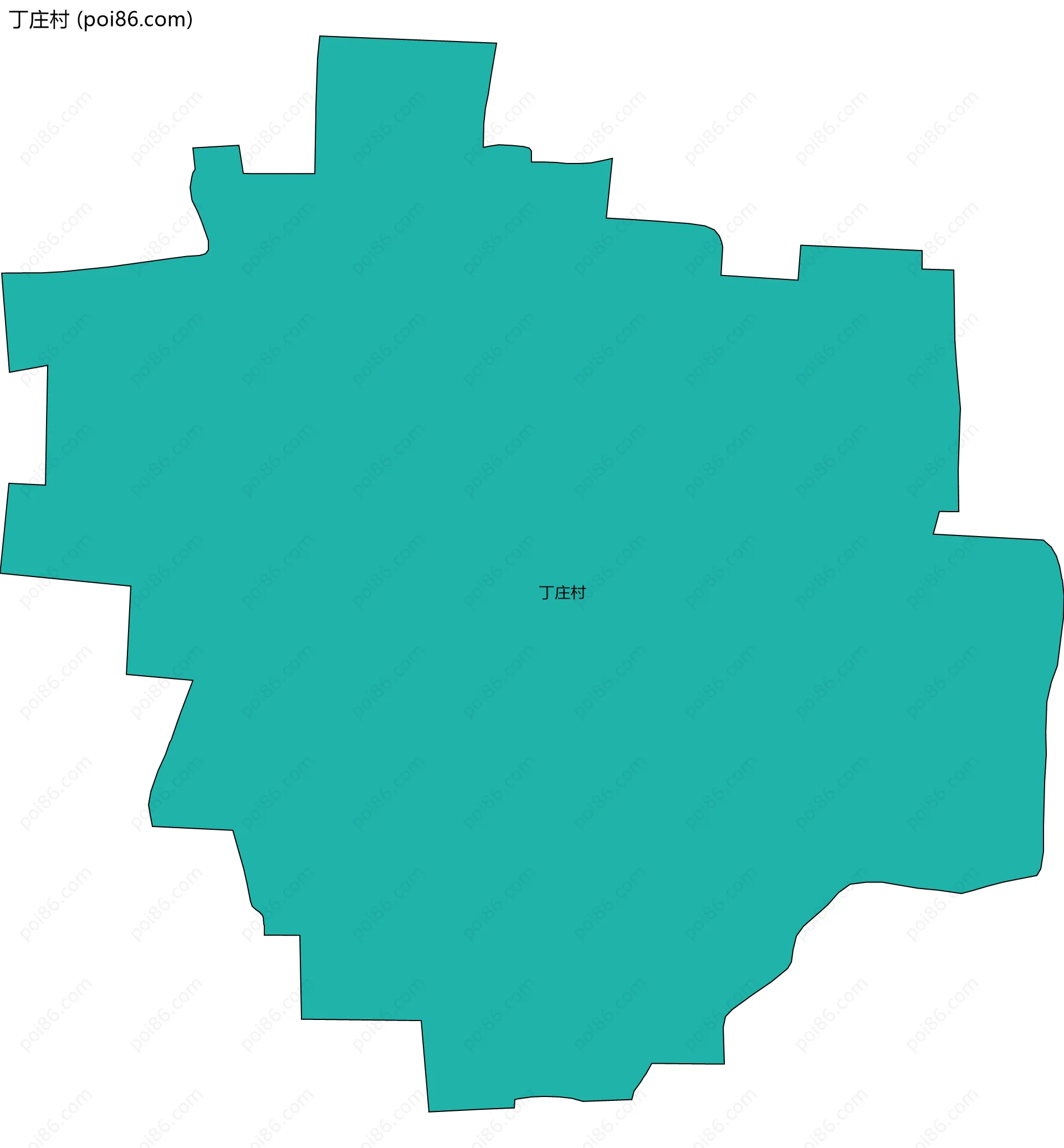 丁庄村边界地图