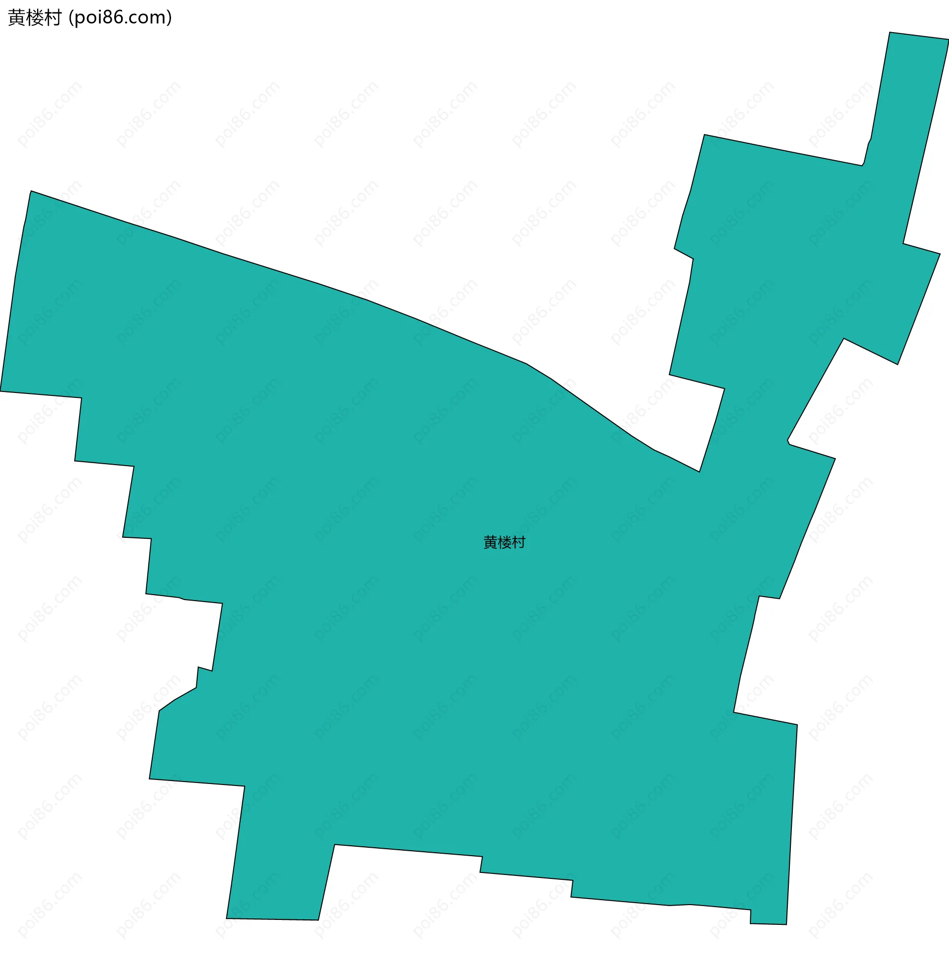 黄楼村边界地图