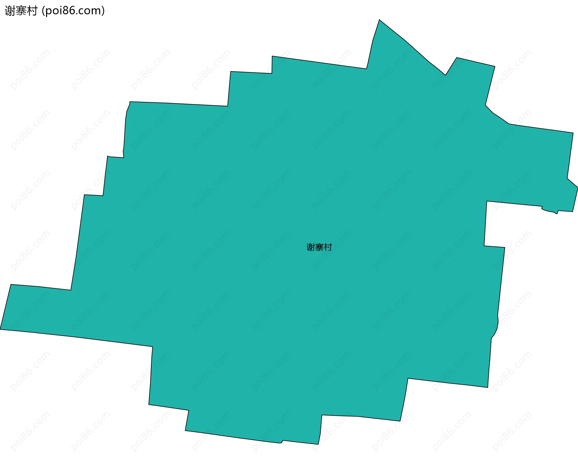 谢寨村边界地图
