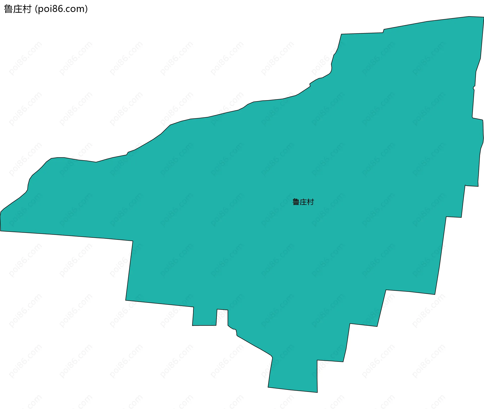 鲁庄村边界地图