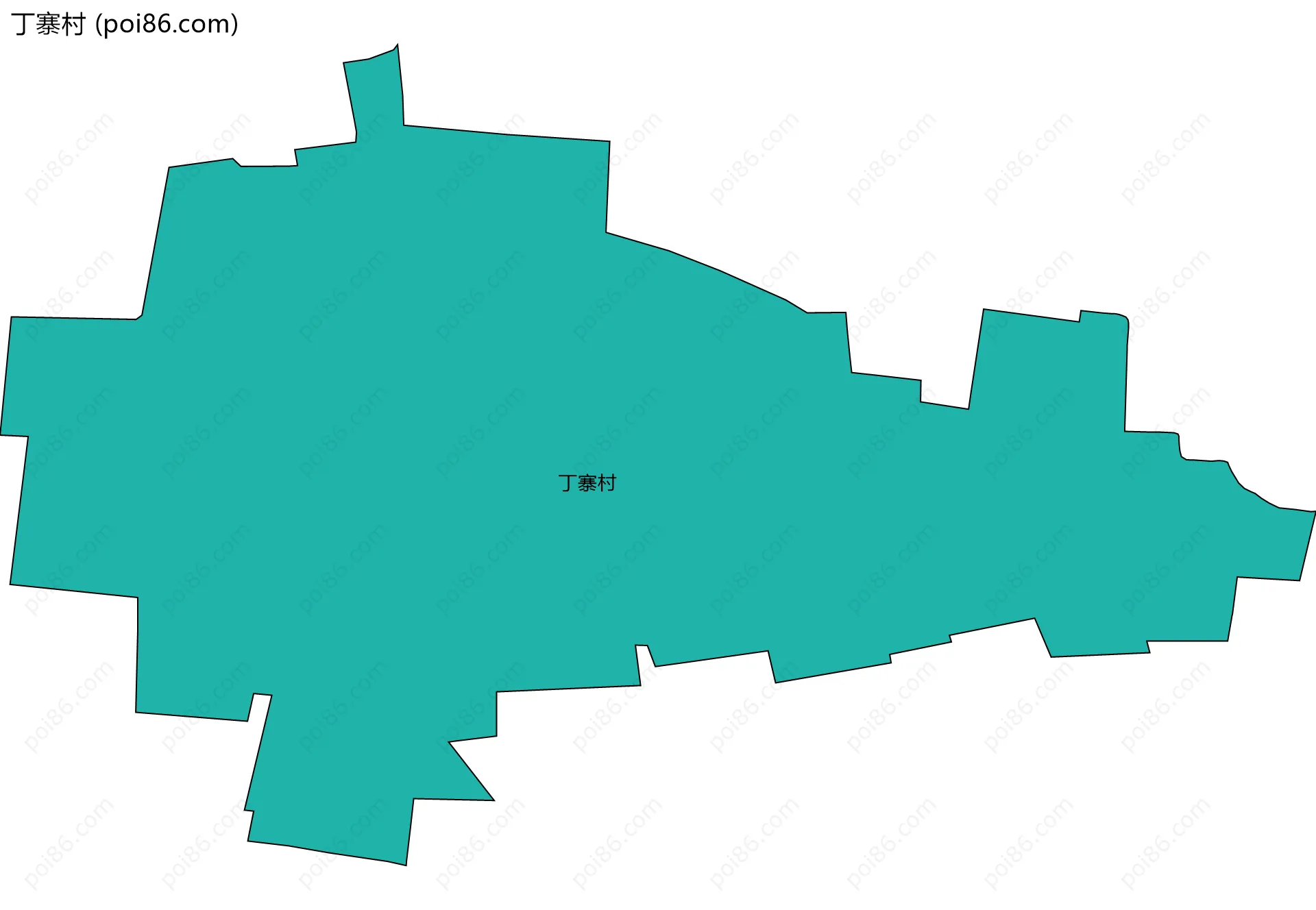 丁寨村边界地图