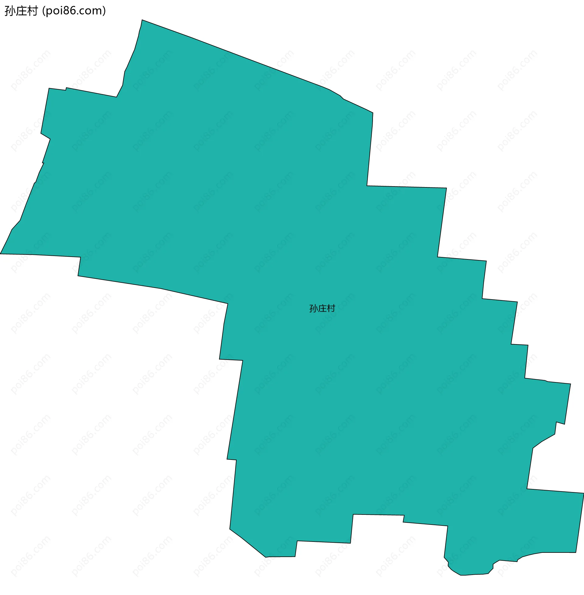 孙庄村边界地图