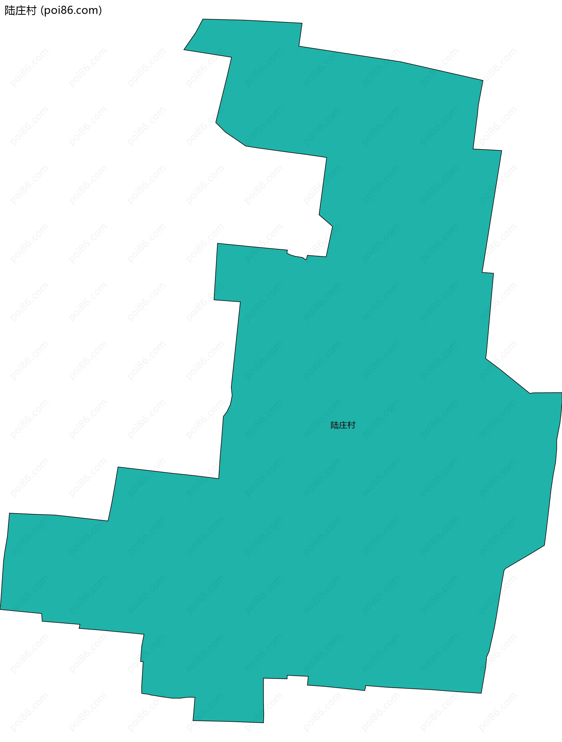 陆庄村边界地图