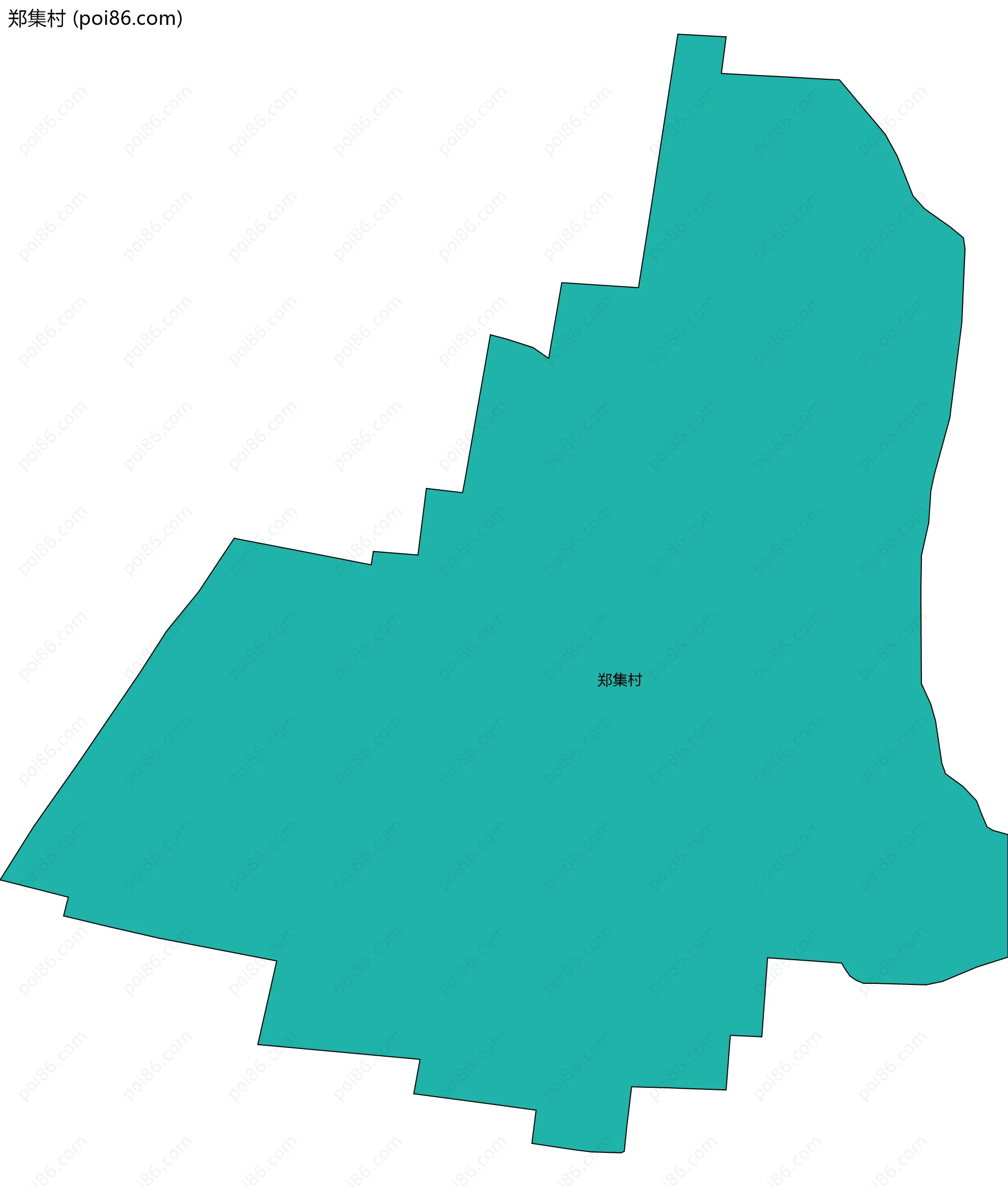 郑集村边界地图