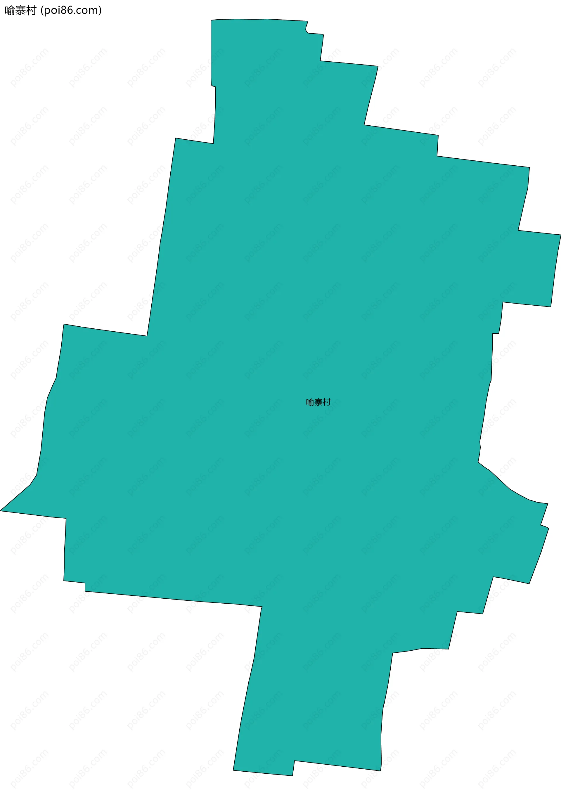 喻寨村边界地图