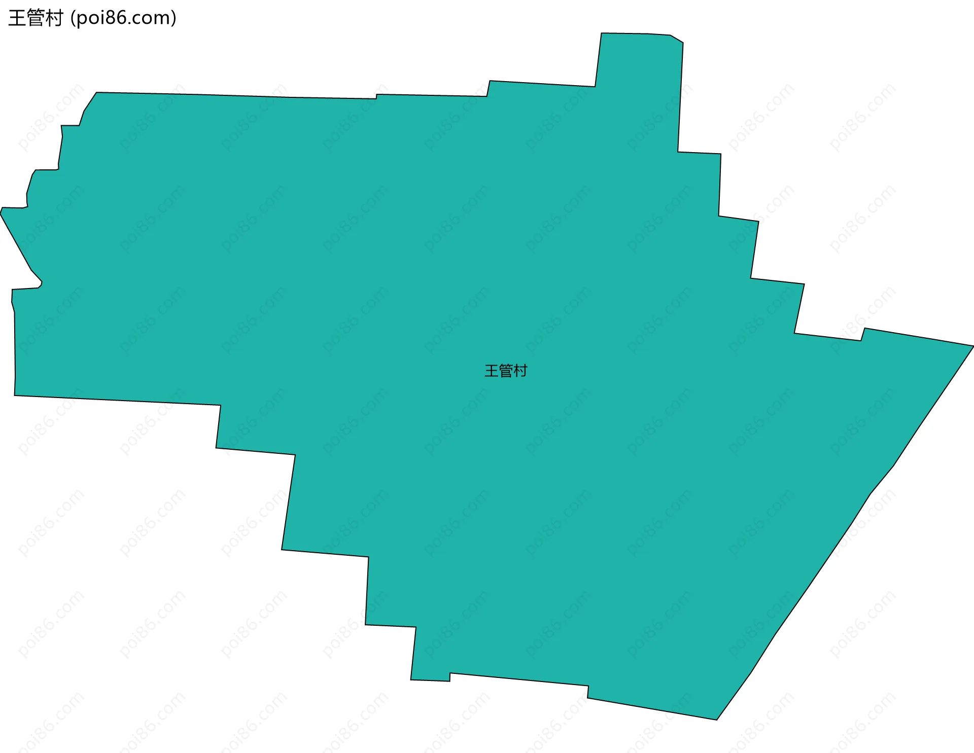 王管村边界地图