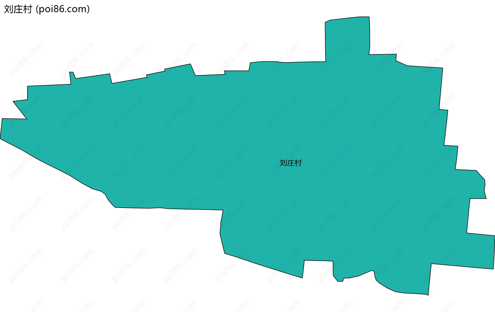 刘庄村边界地图