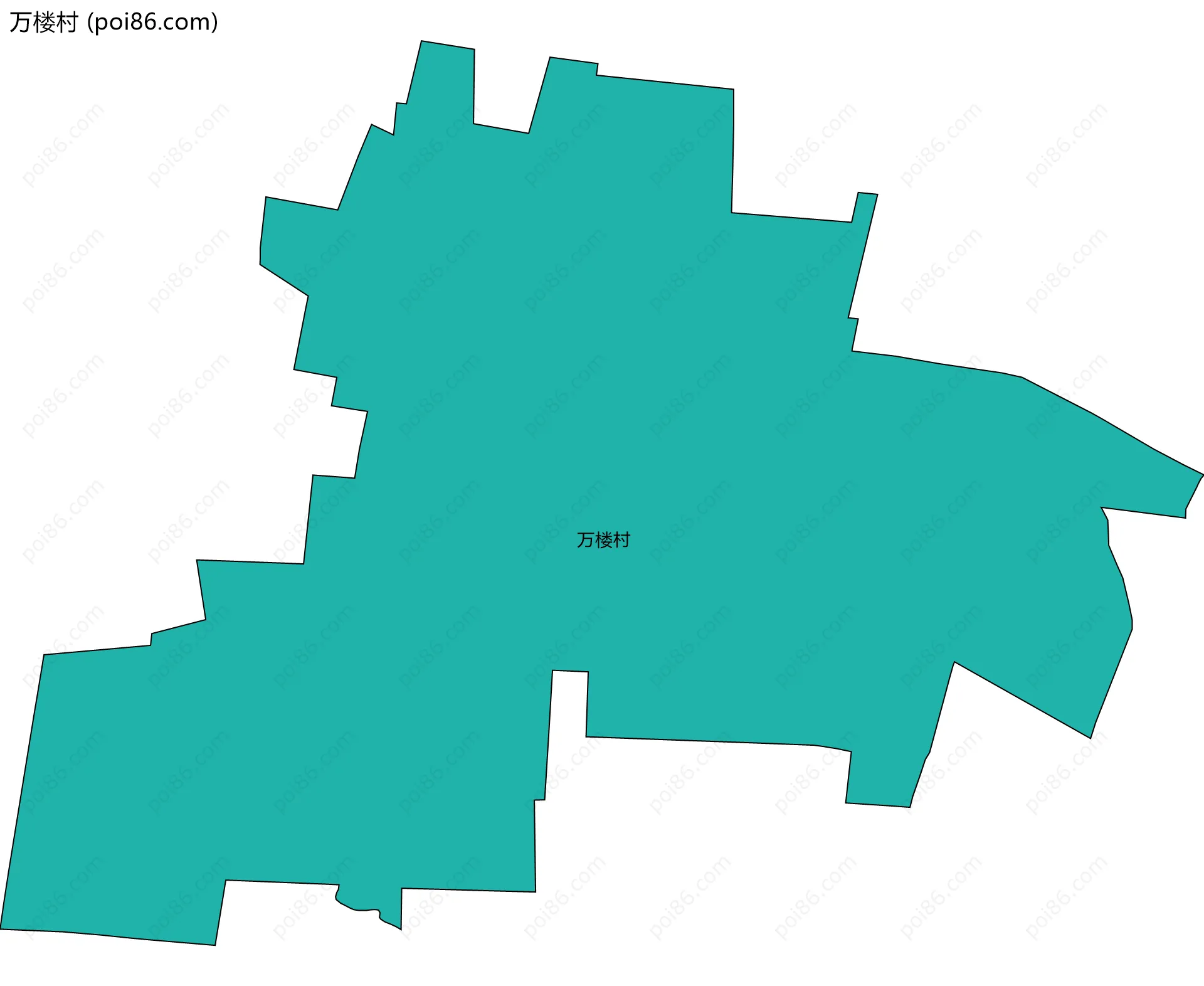 万楼村边界地图