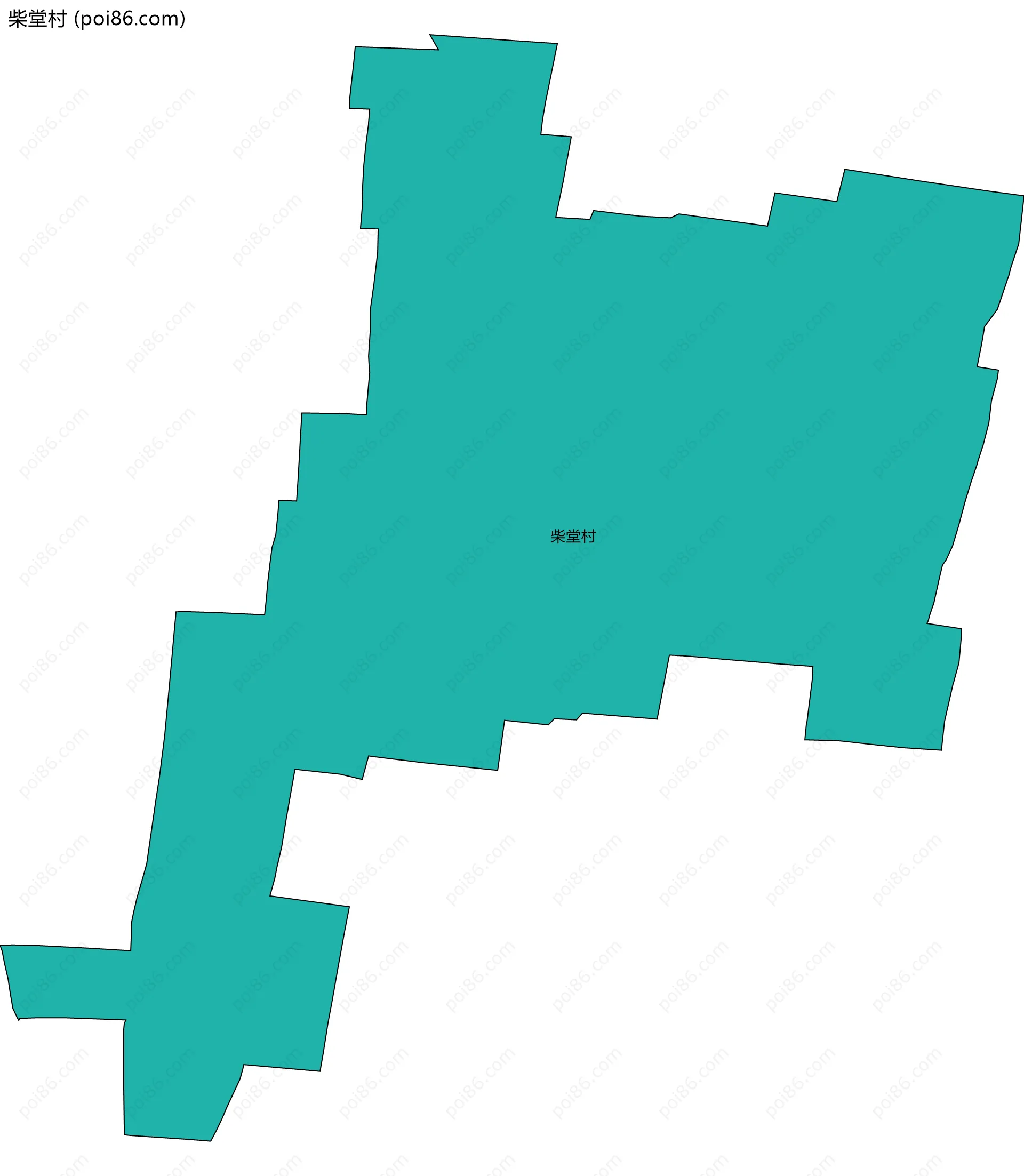 柴堂村边界地图