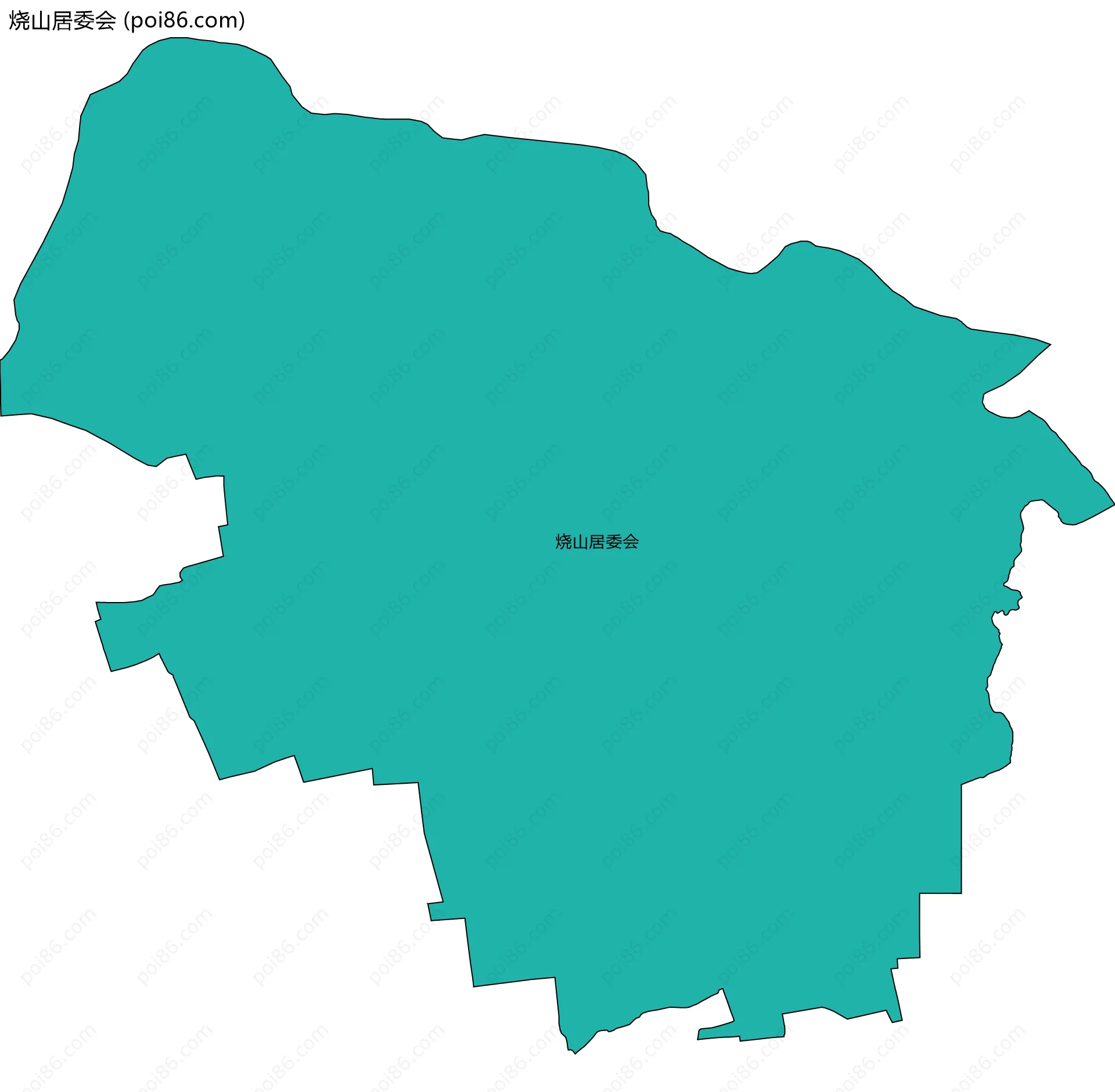 烧山居委会边界地图