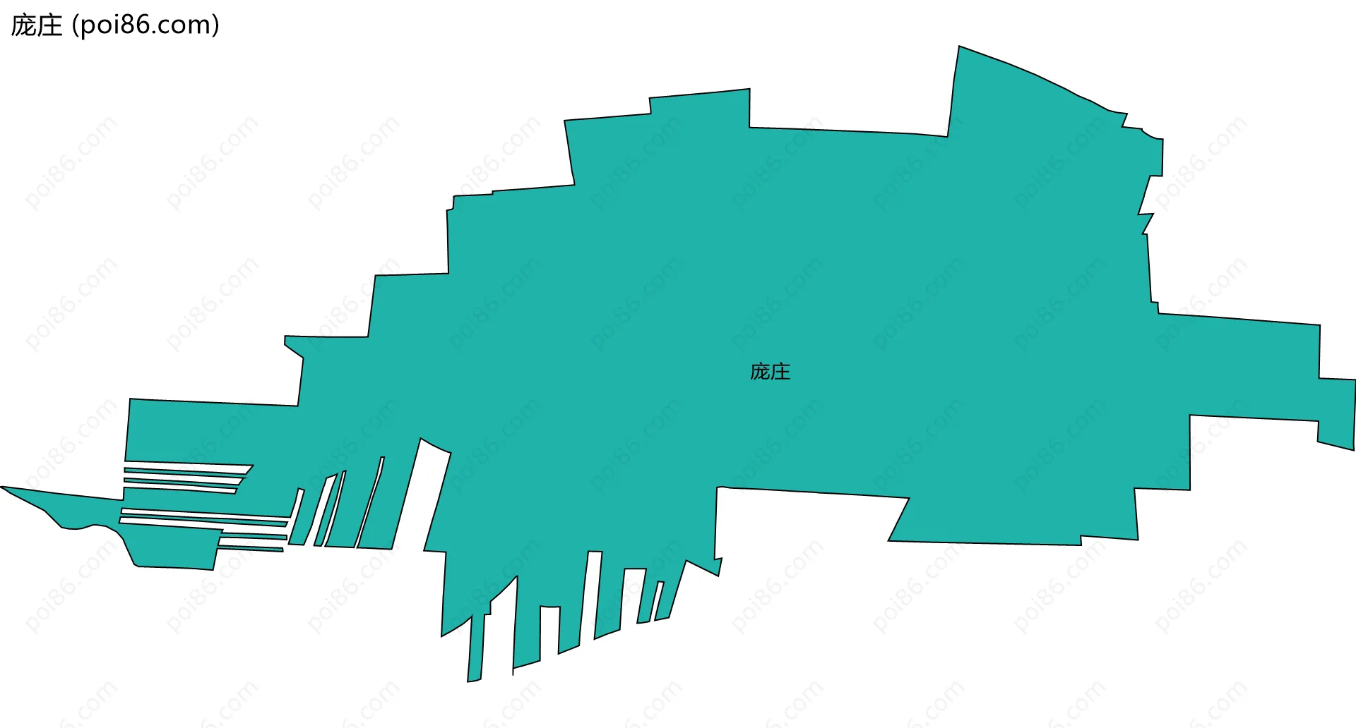 庞庄边界地图