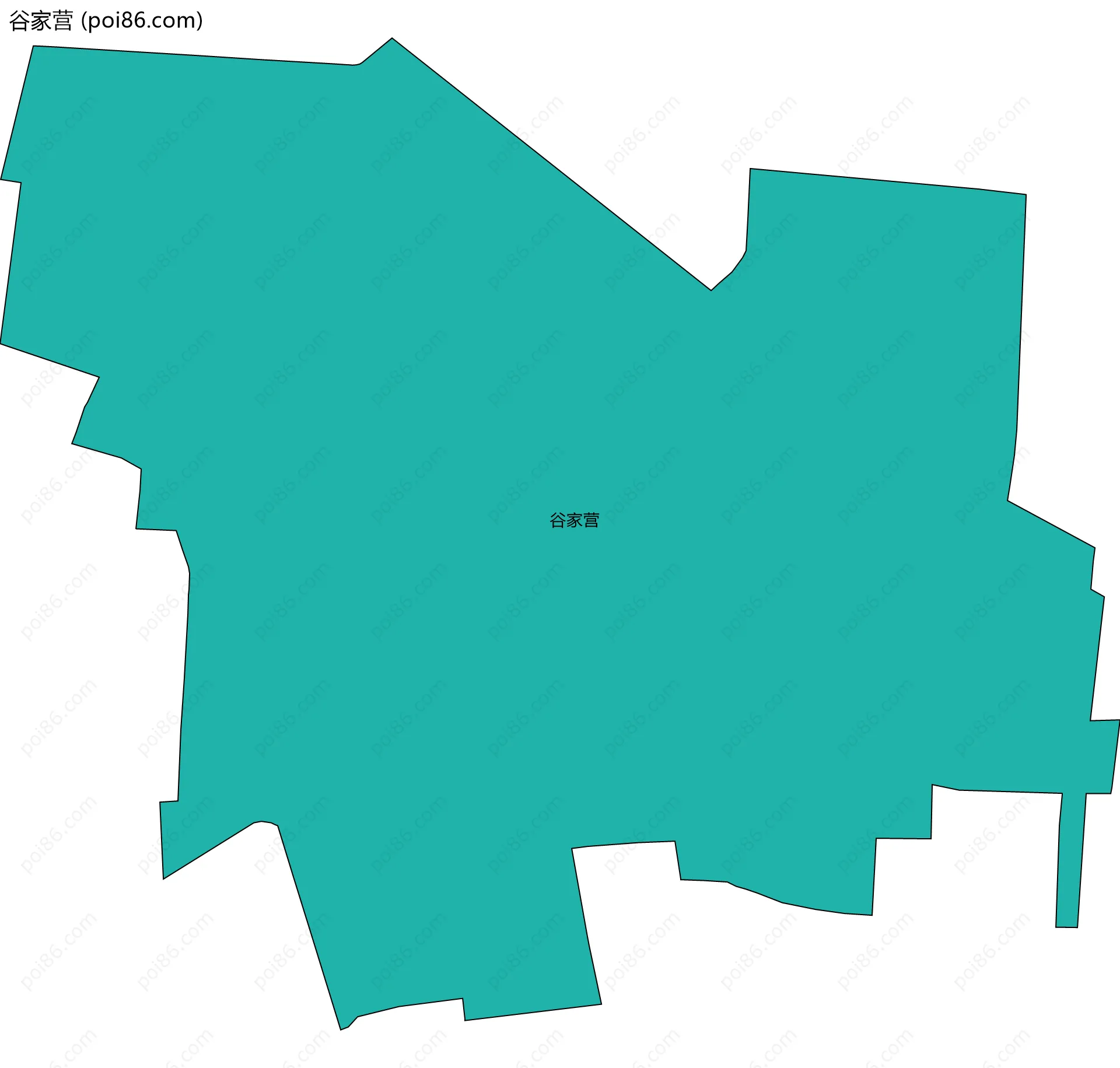 谷家营边界地图