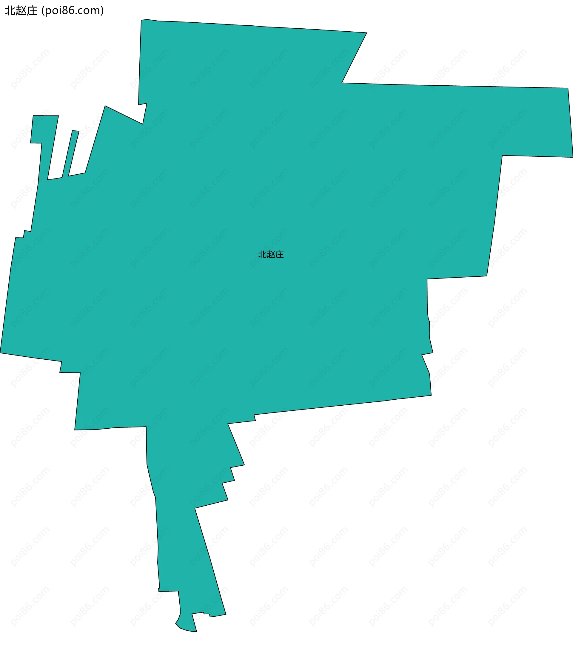 北赵庄边界地图