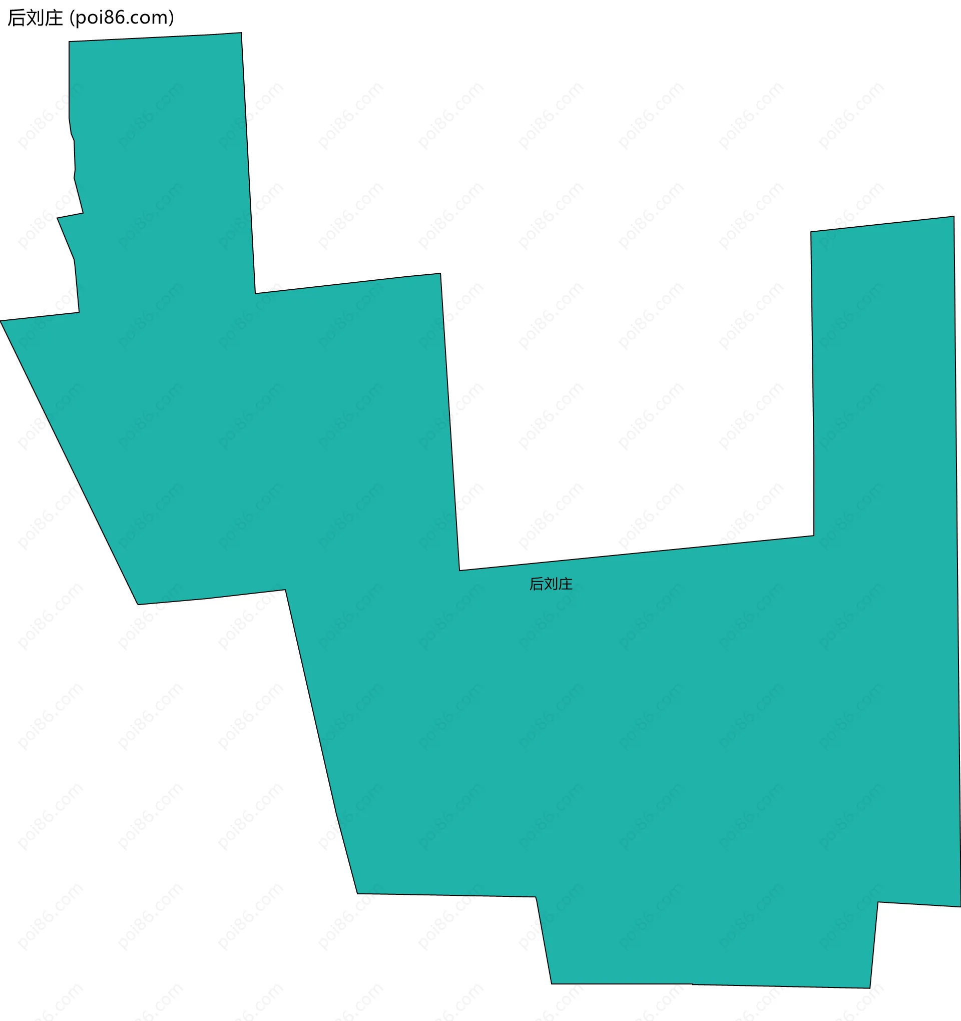 后刘庄边界地图