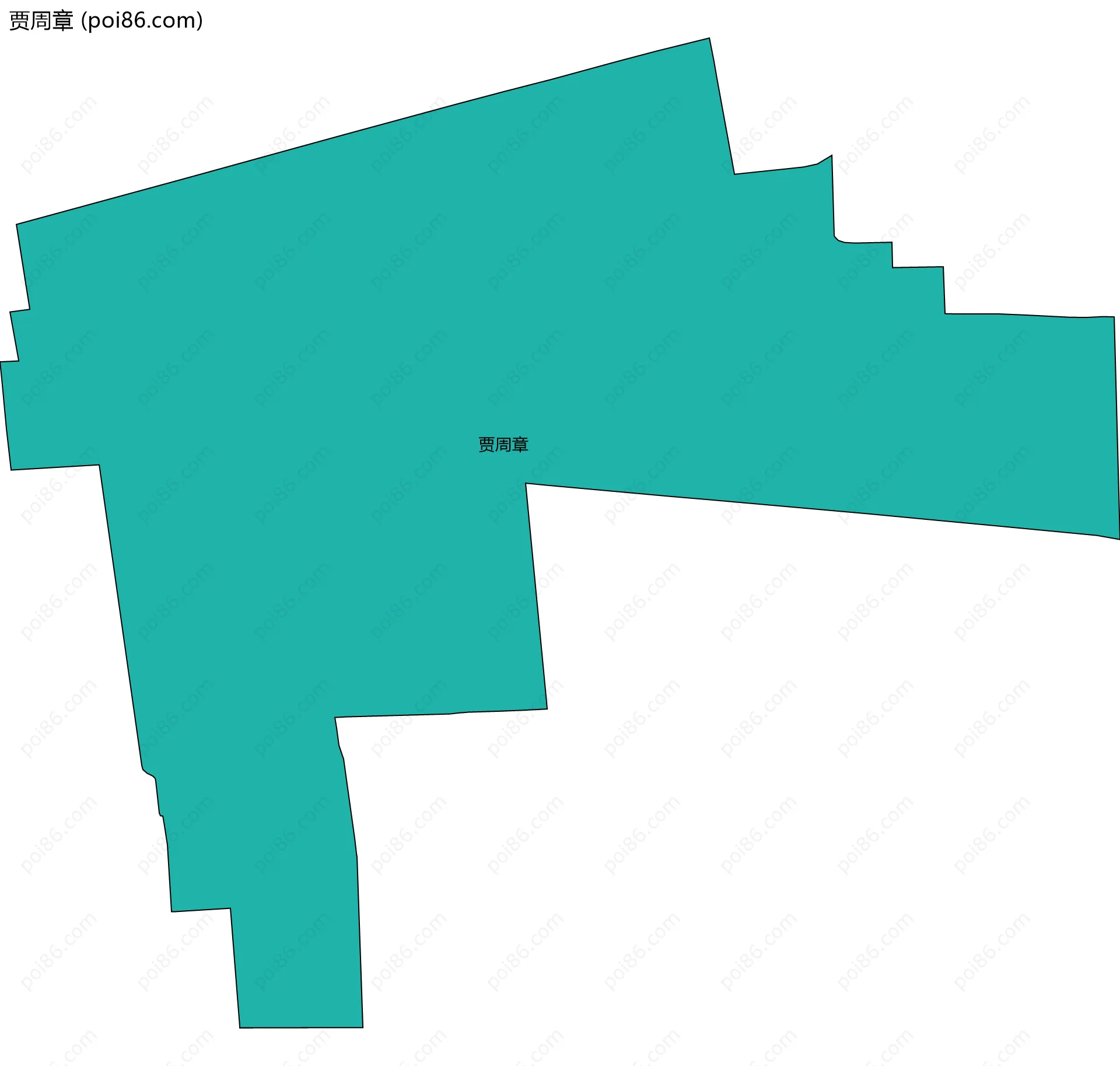 贾周章边界地图