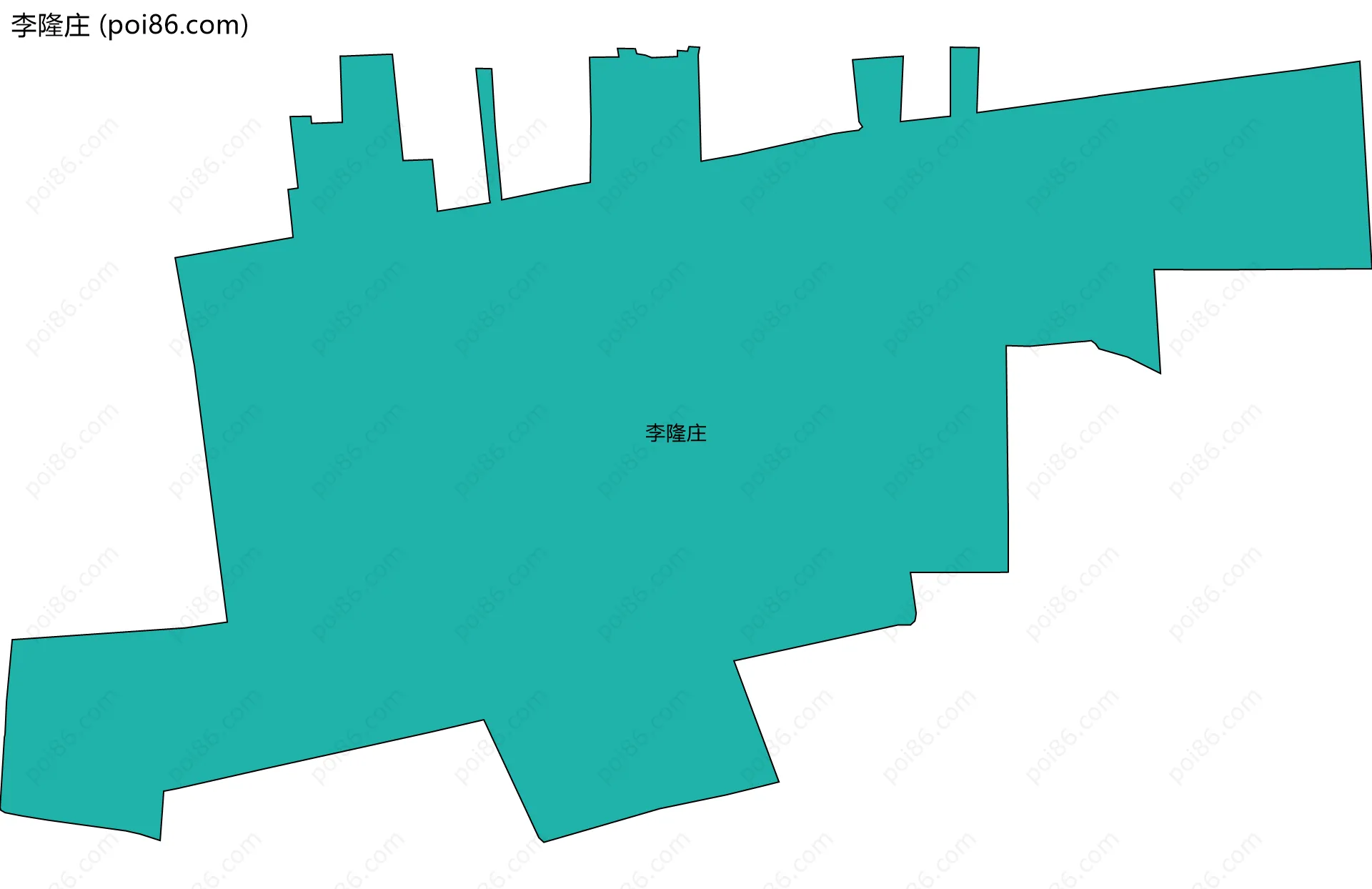 李隆庄边界地图