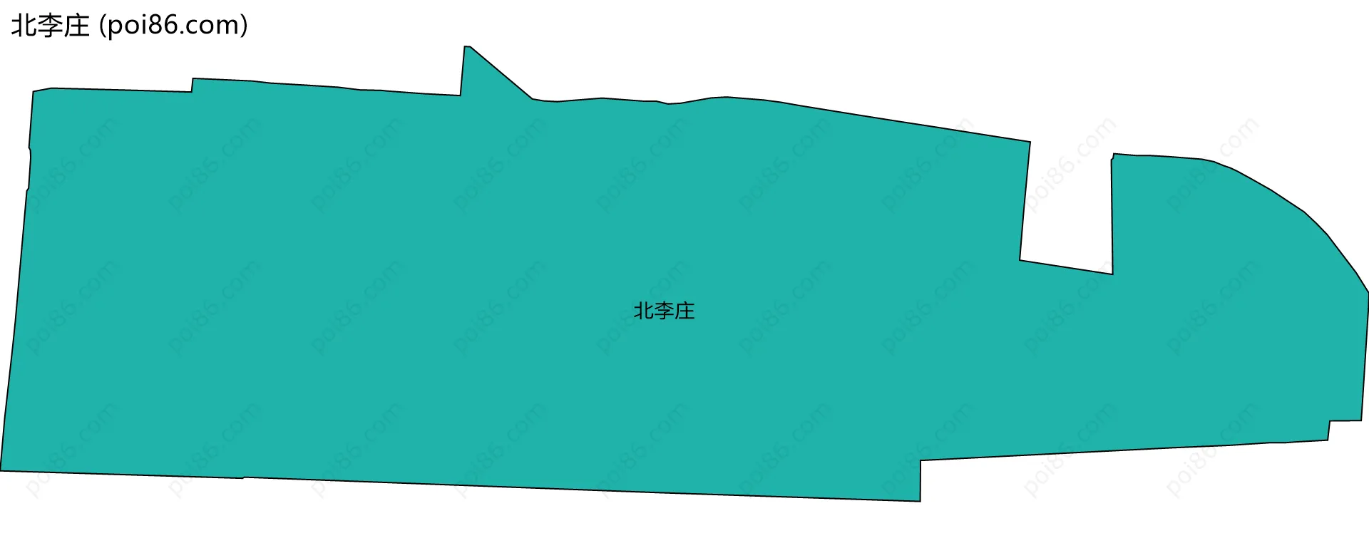 北李庄边界地图