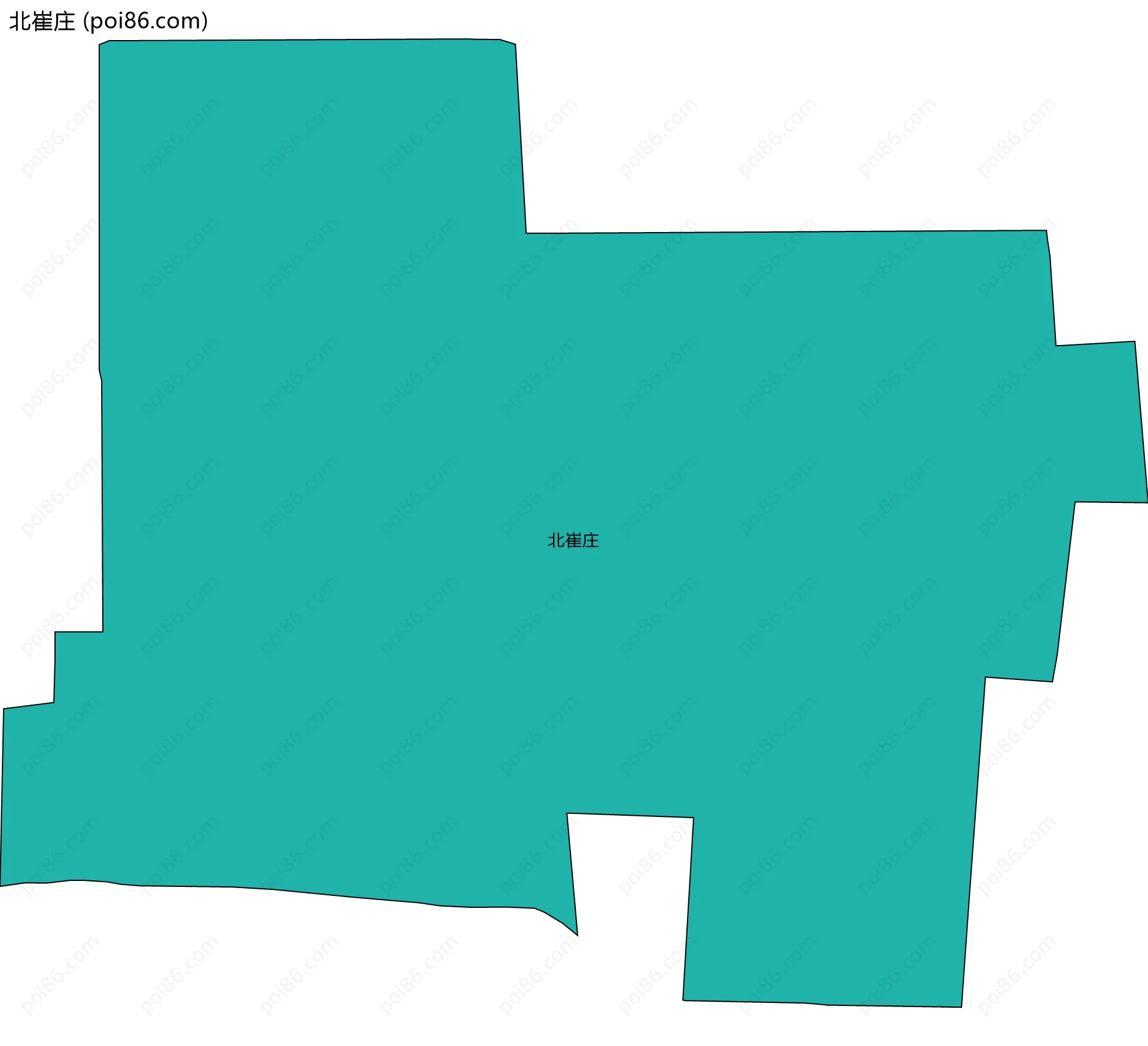 北崔庄边界地图