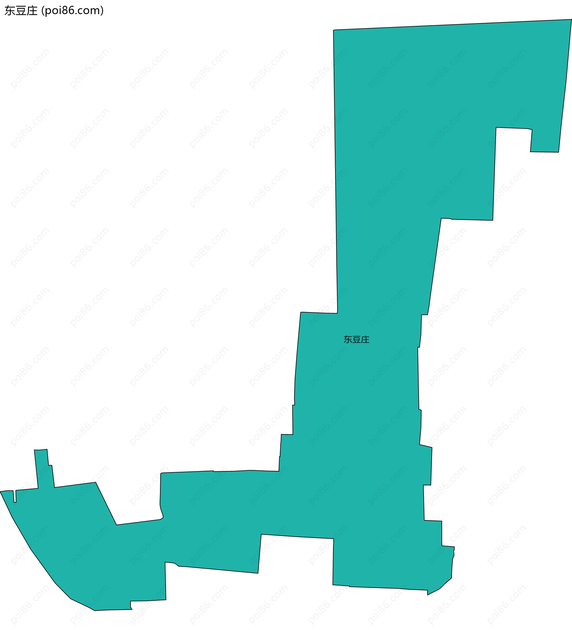 东豆庄边界地图