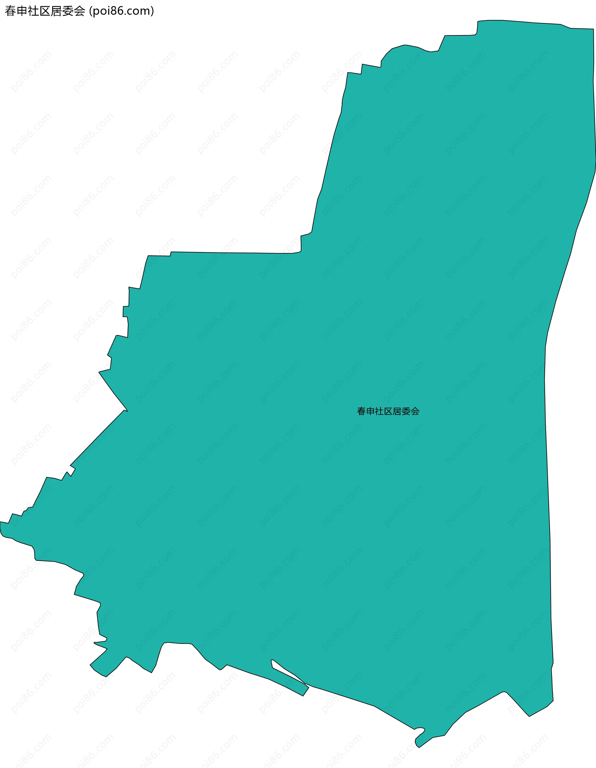 春申社区居委会边界地图