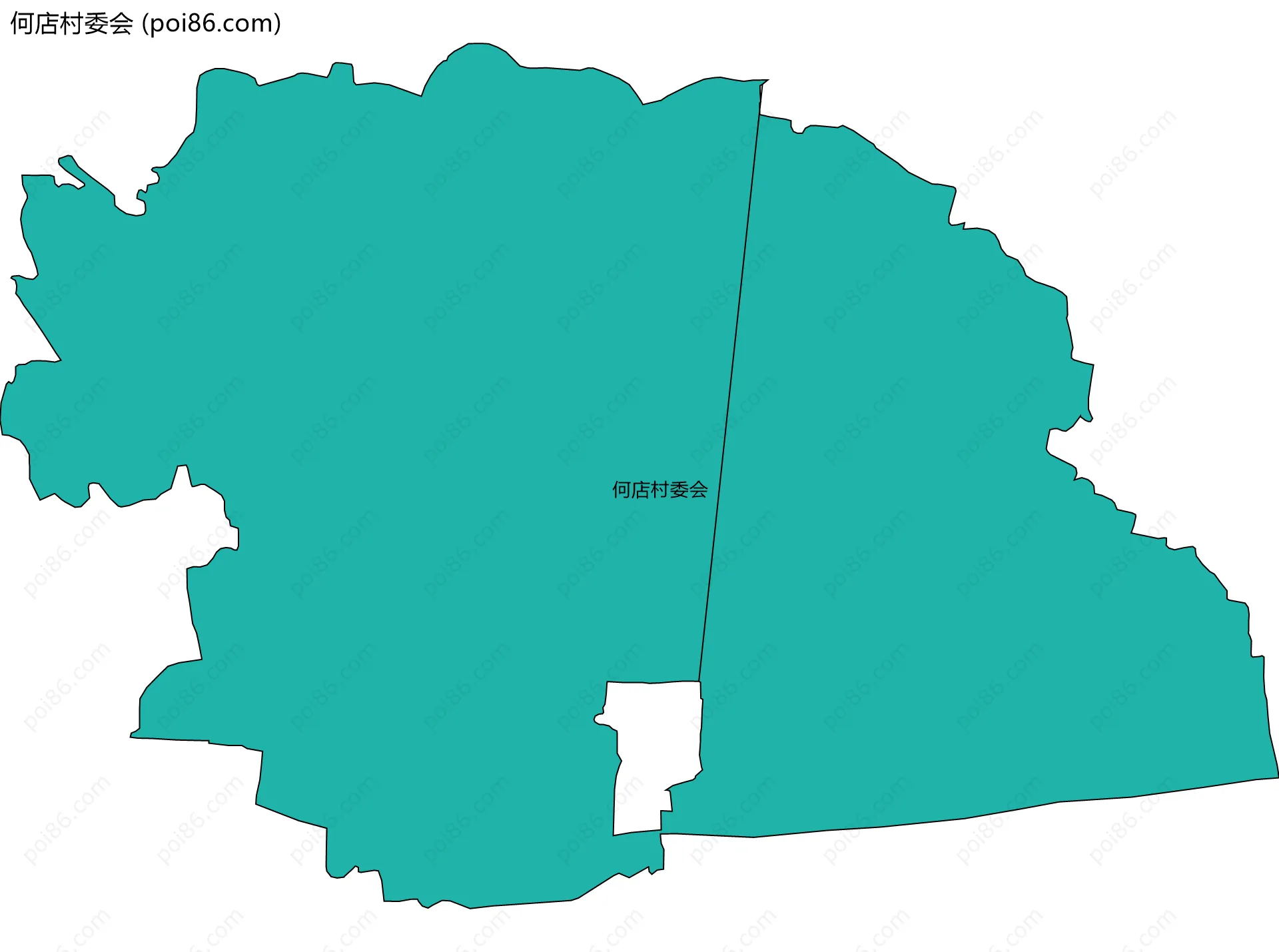 何店村委会边界地图