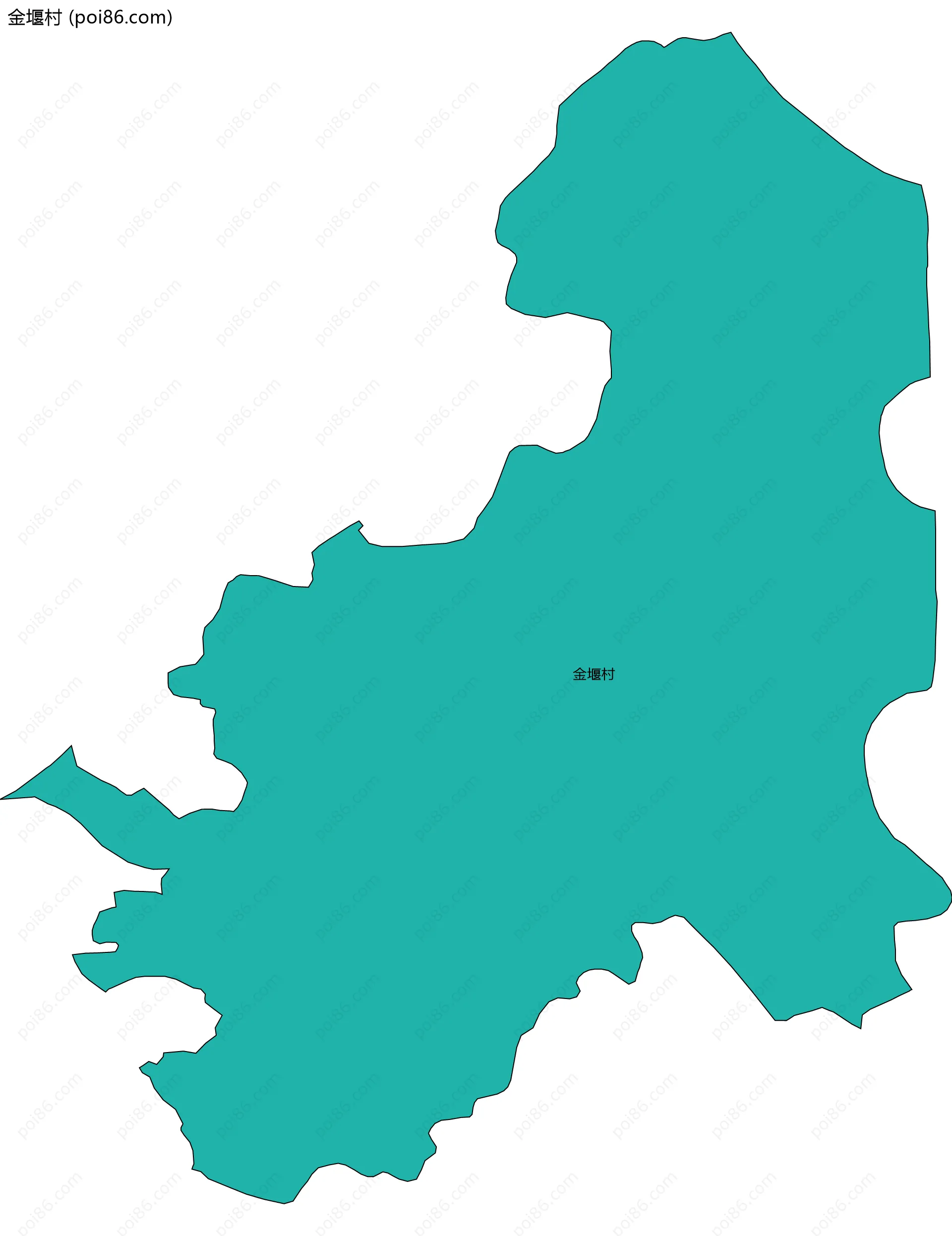 金堰村边界地图