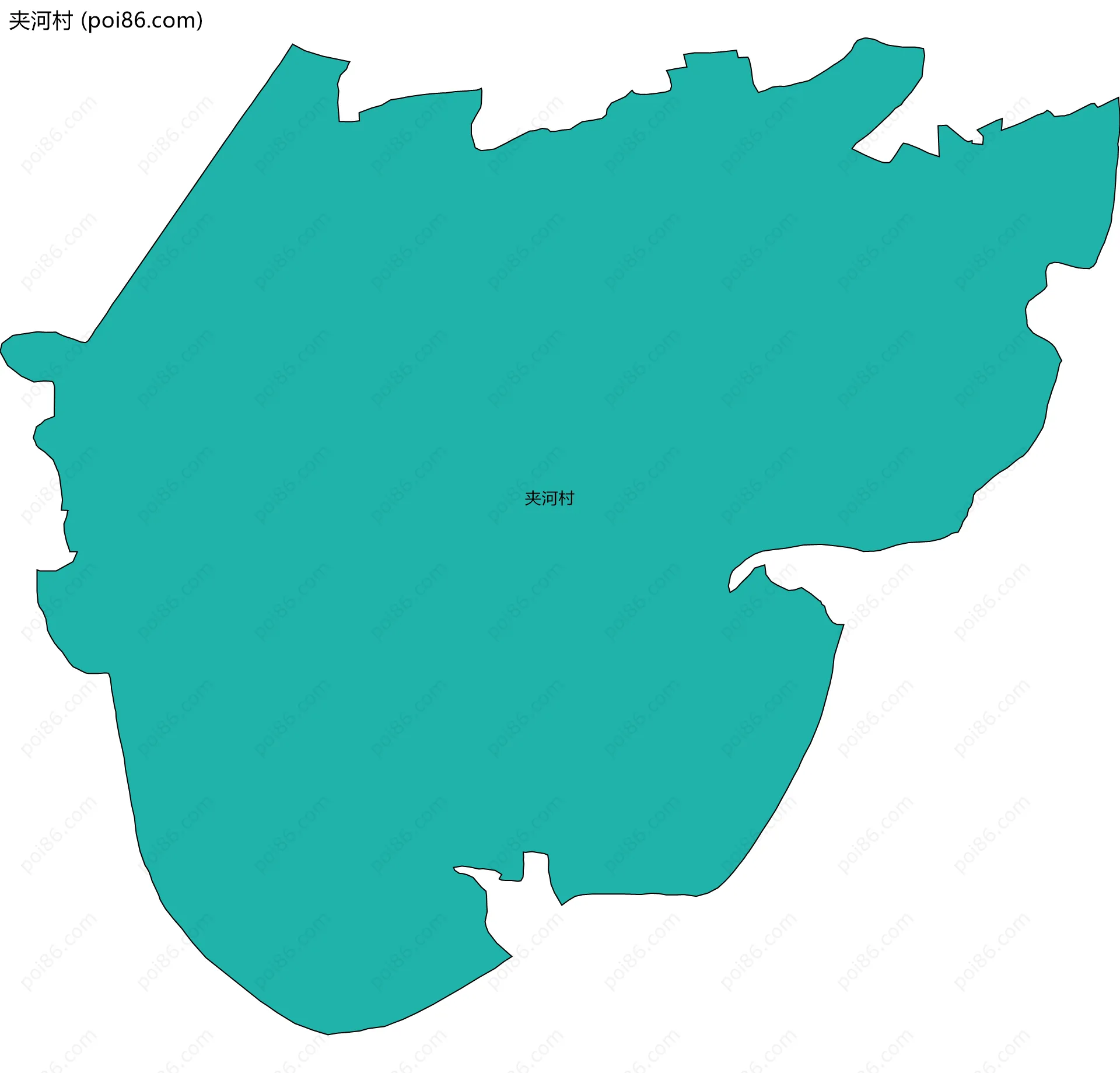 夹河村边界地图