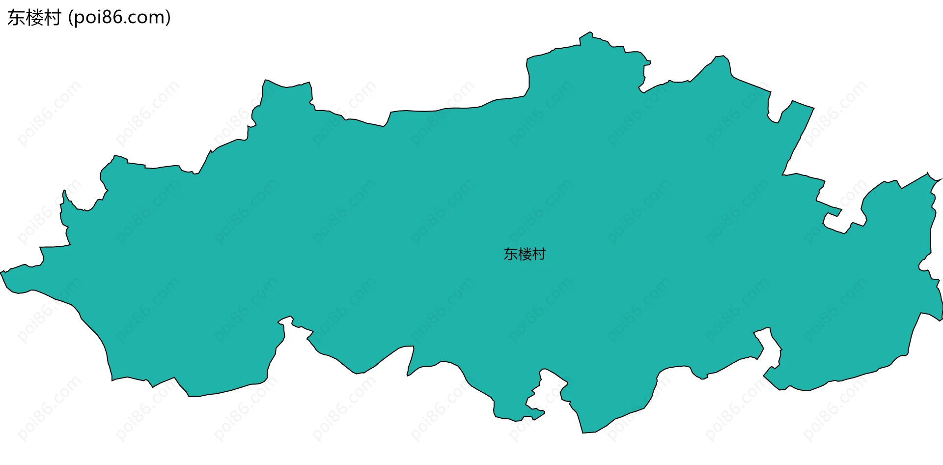 东楼村边界地图