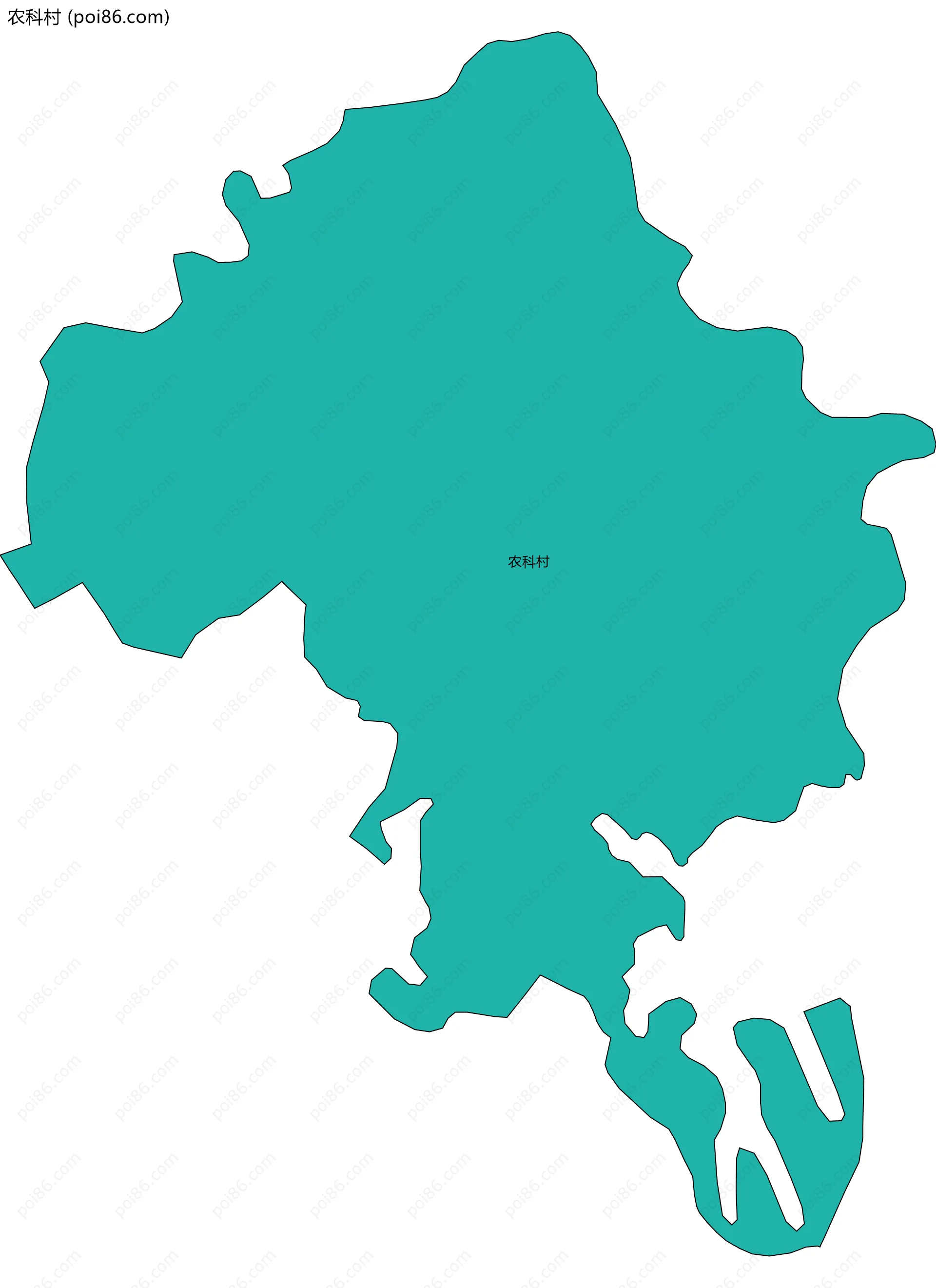 农科村边界地图