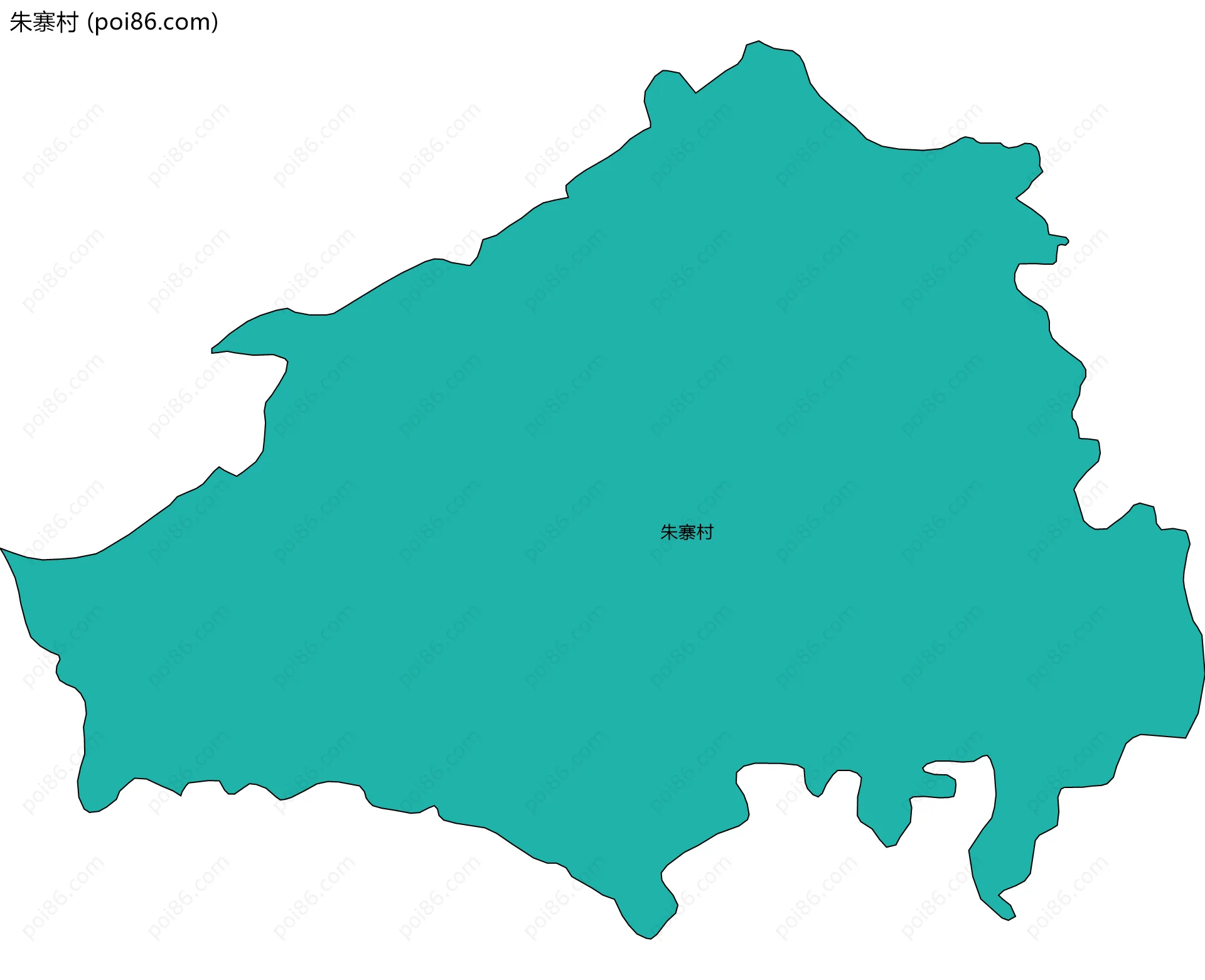 朱寨村边界地图