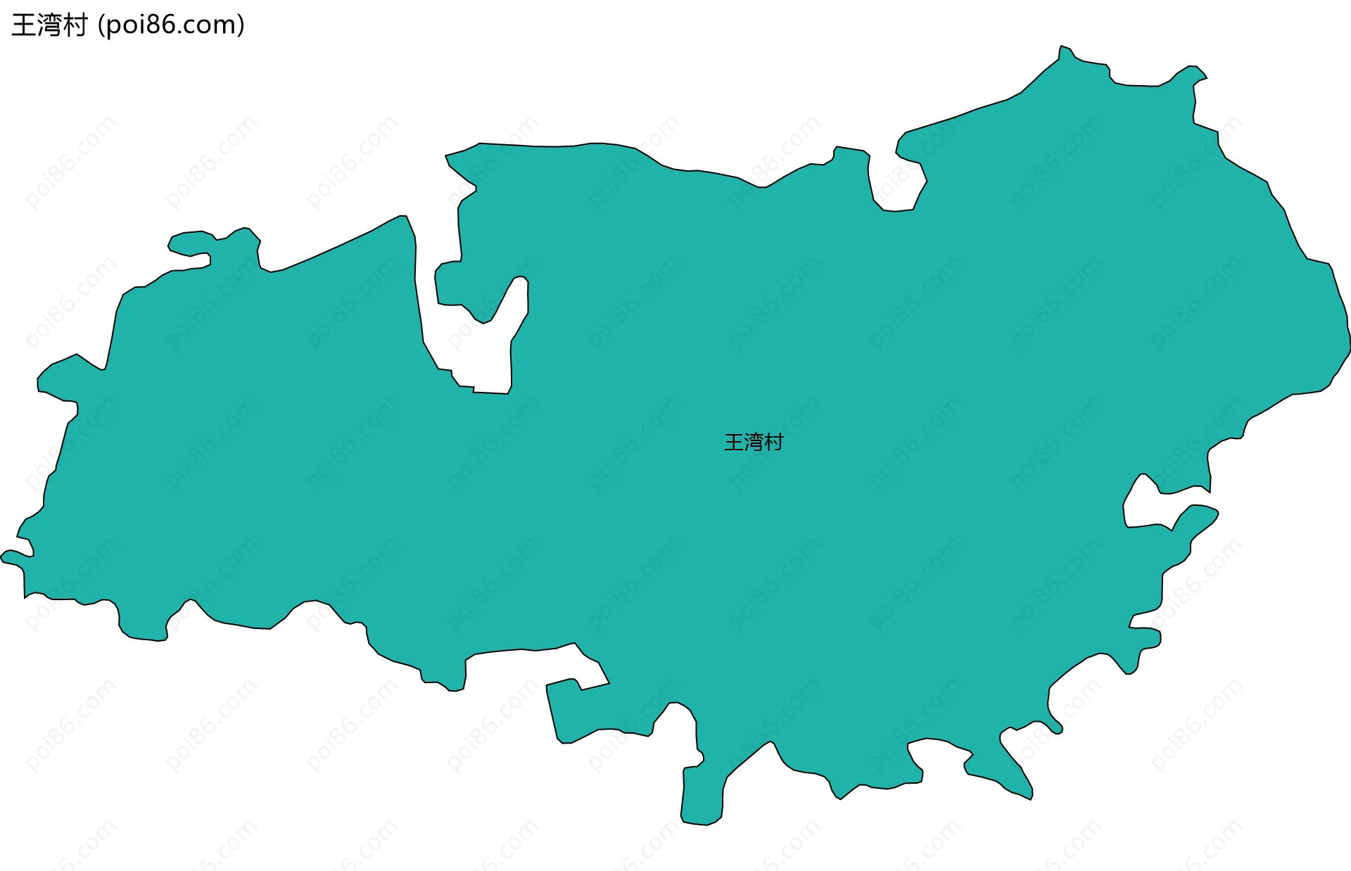 王湾村边界地图