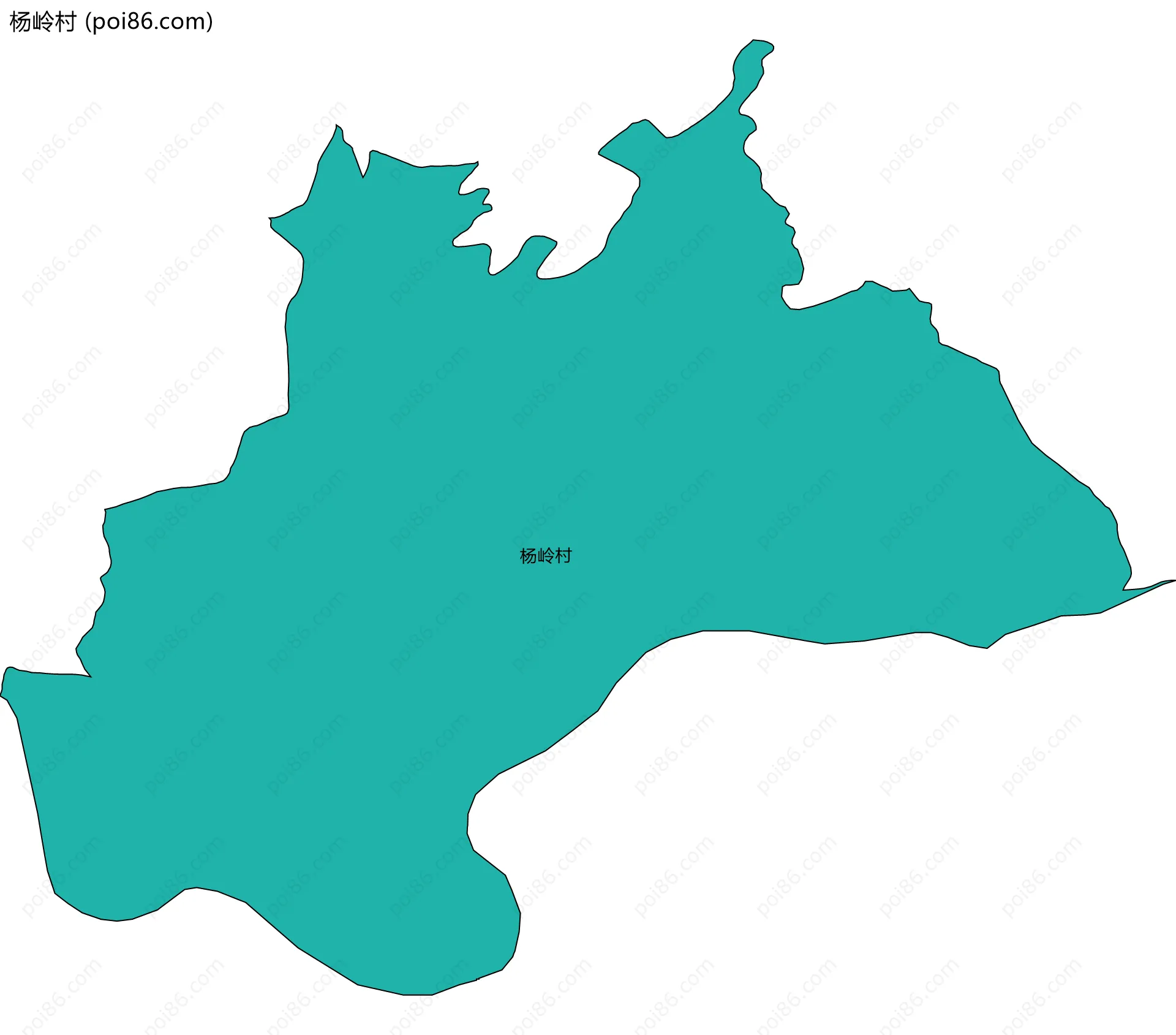 杨岭村边界地图