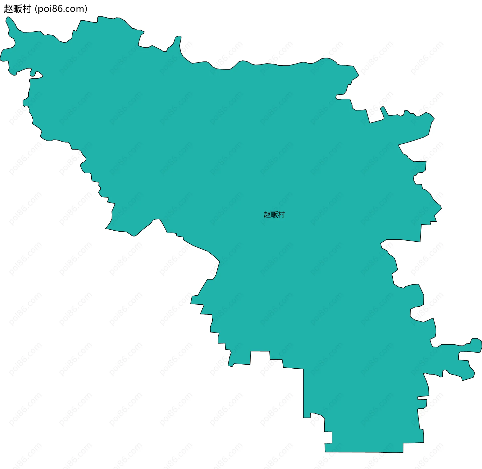 赵畈村边界地图