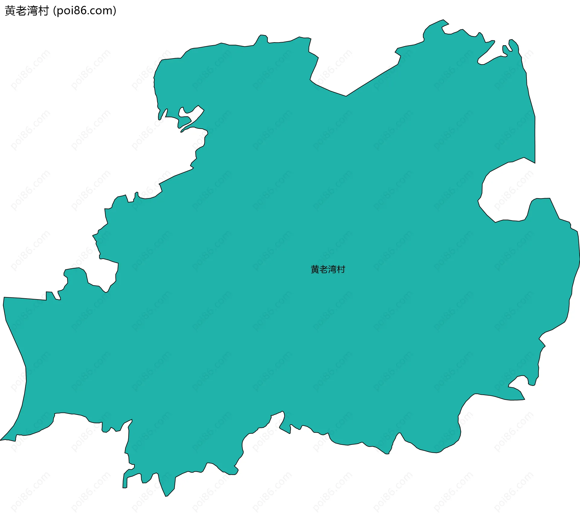 黄老湾村边界地图