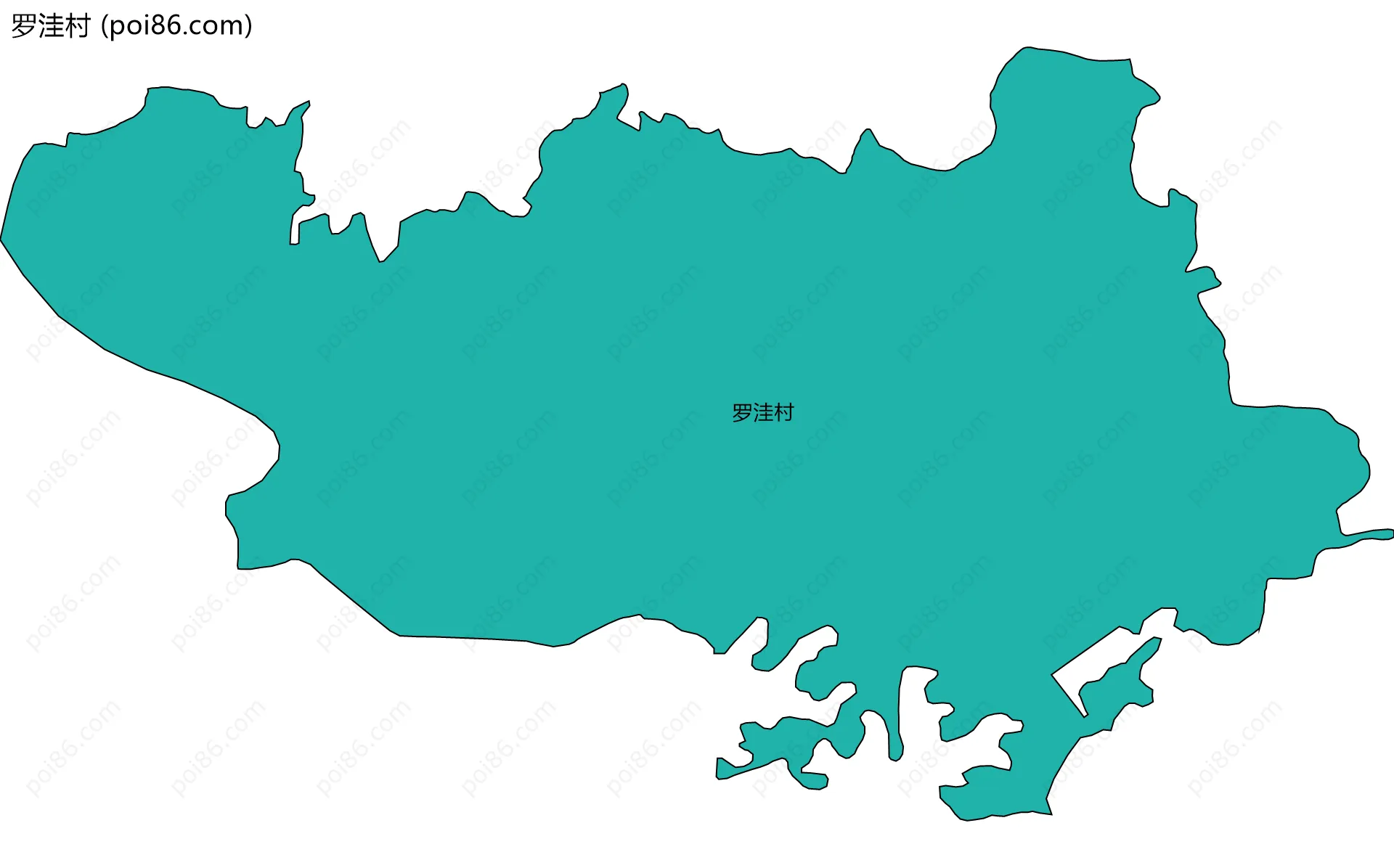 罗洼村边界地图