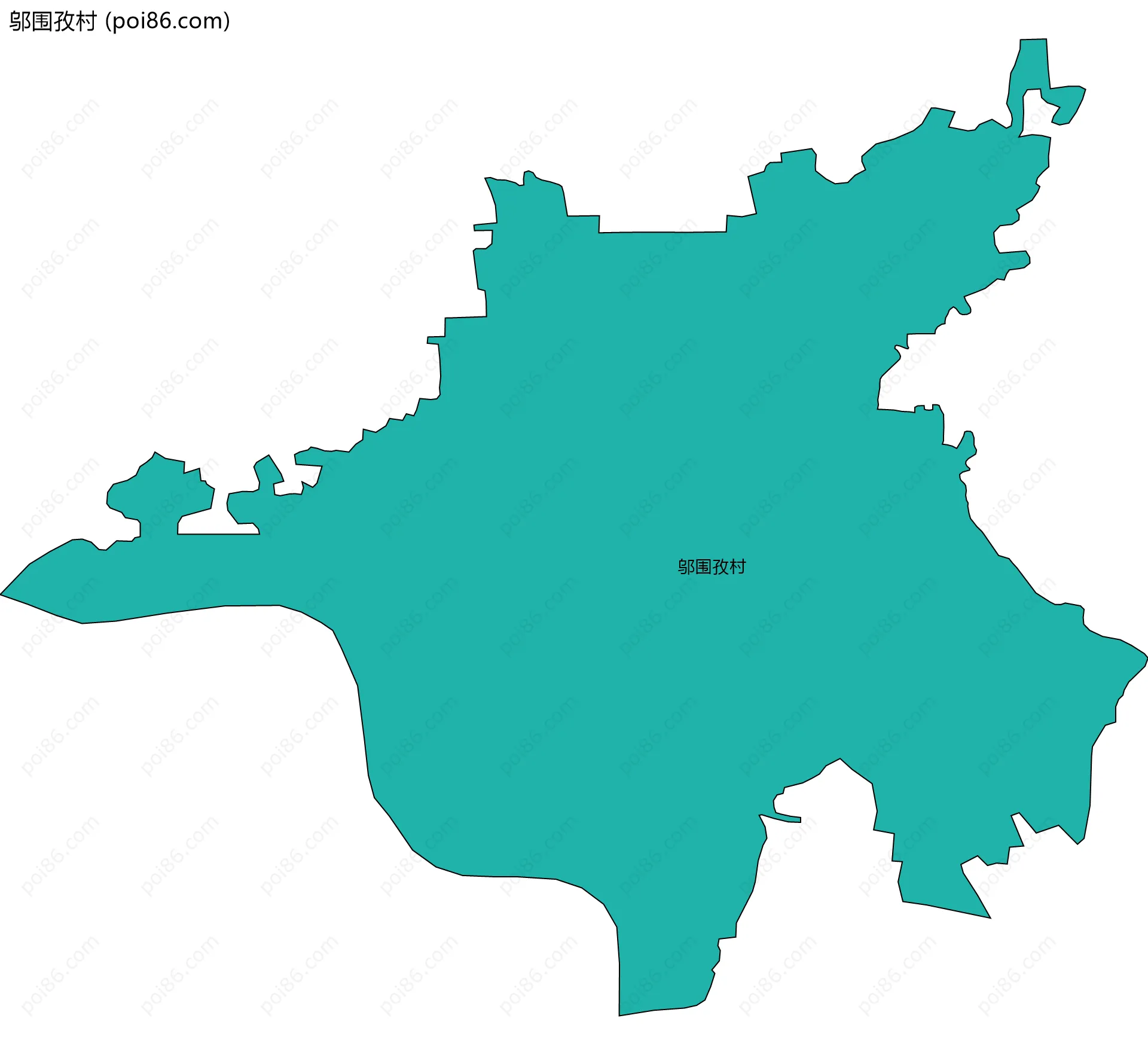 邬围孜村边界地图