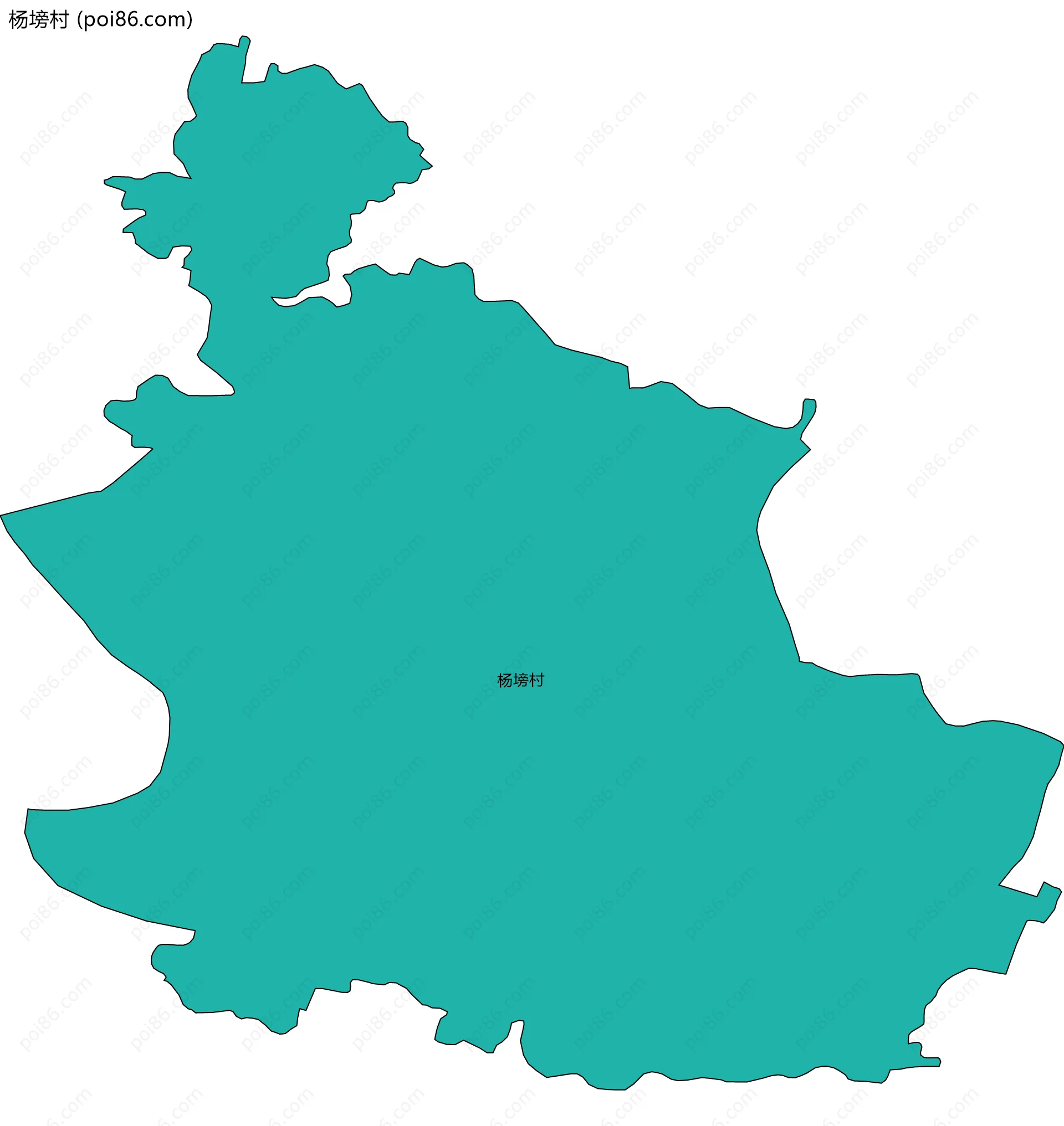 杨塝村边界地图