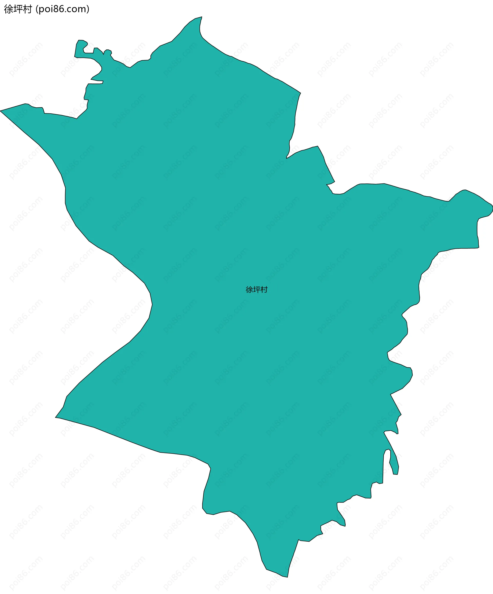 徐坪村边界地图