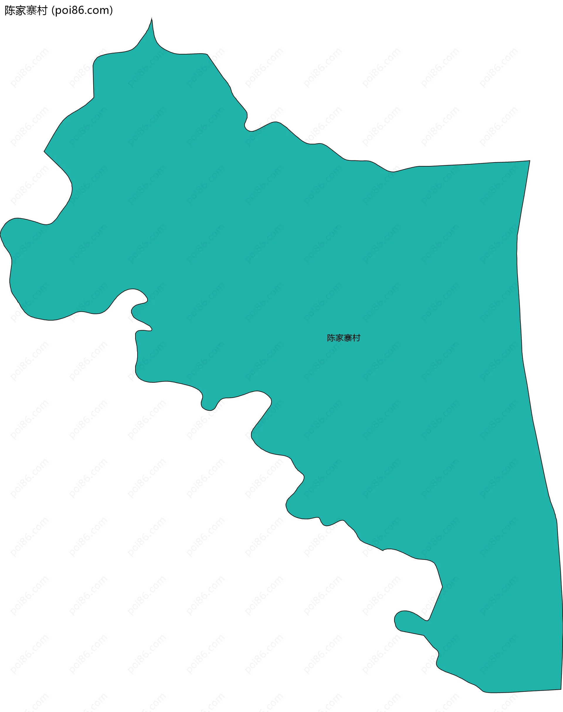 陈家寨村边界地图