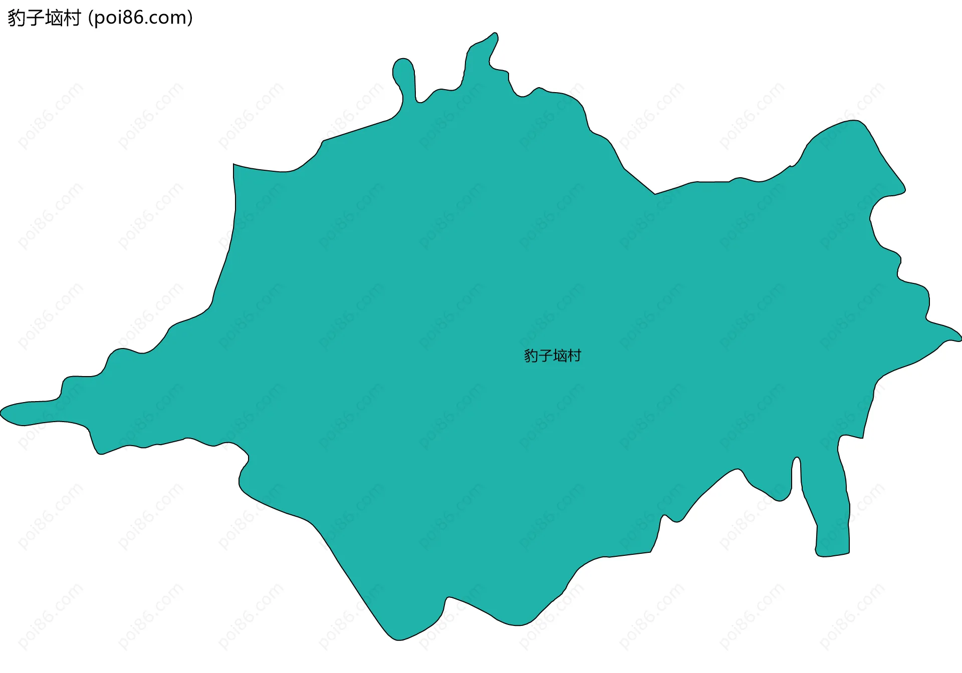 豹子垴村边界地图