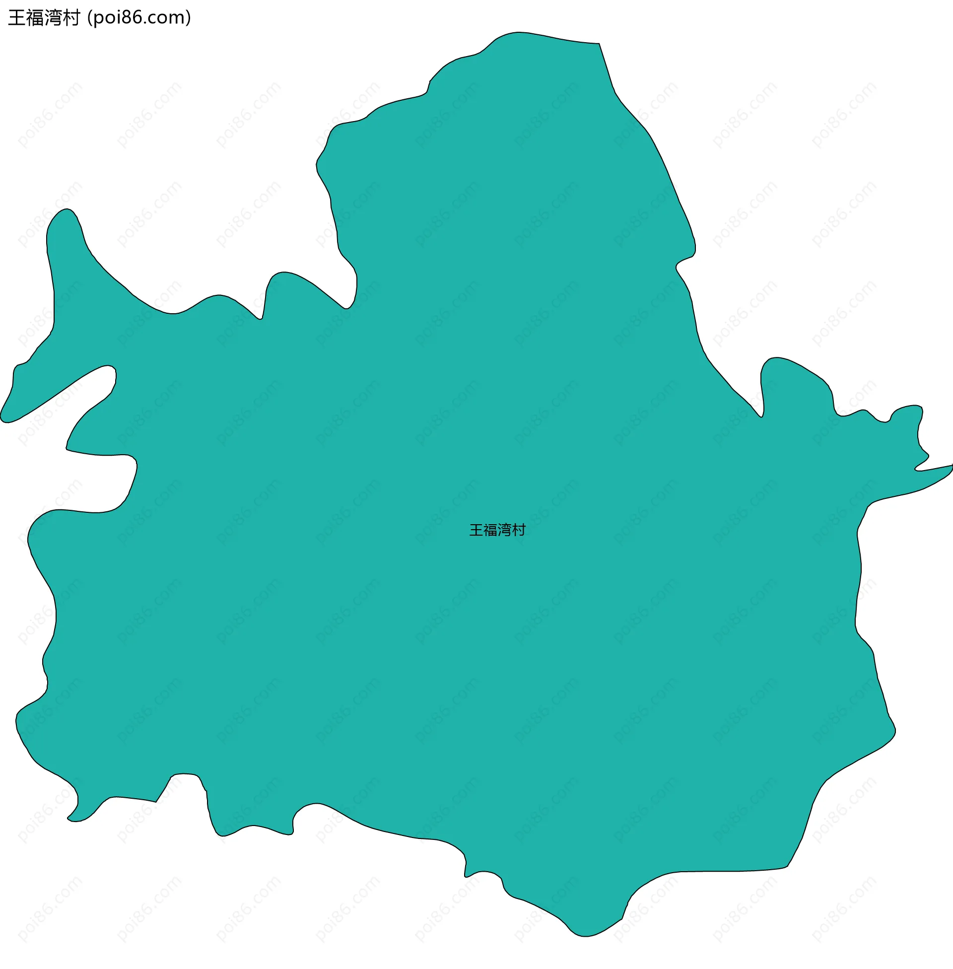 王福湾村边界地图