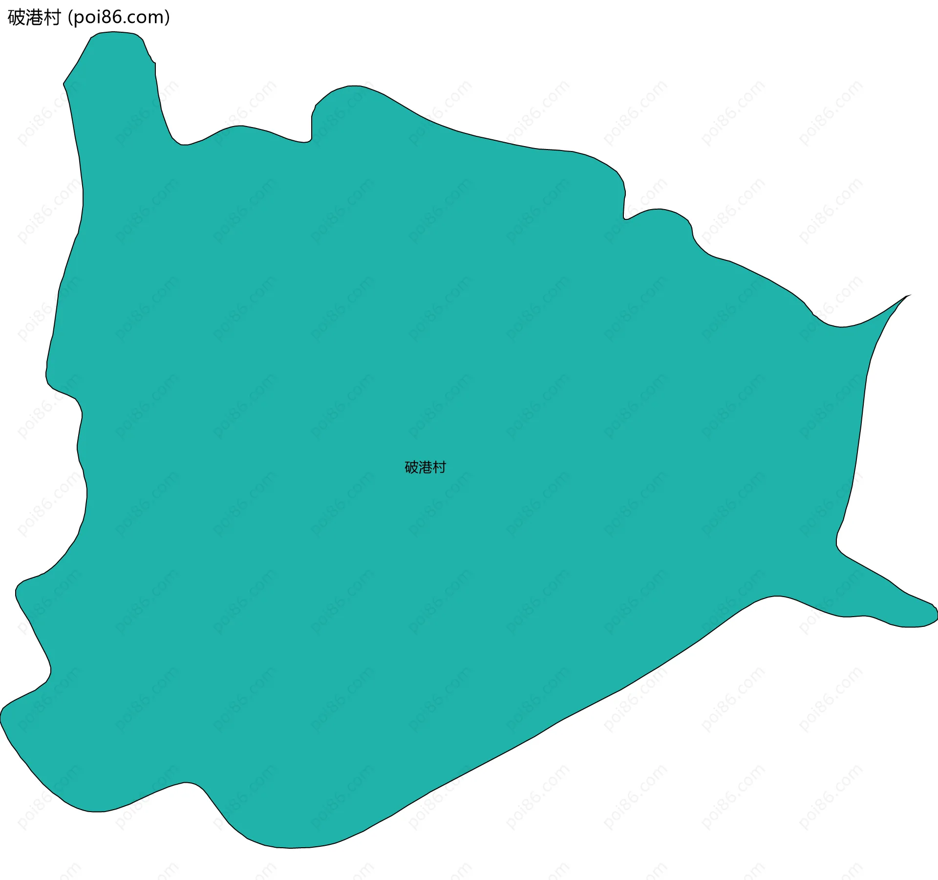 破港村边界地图
