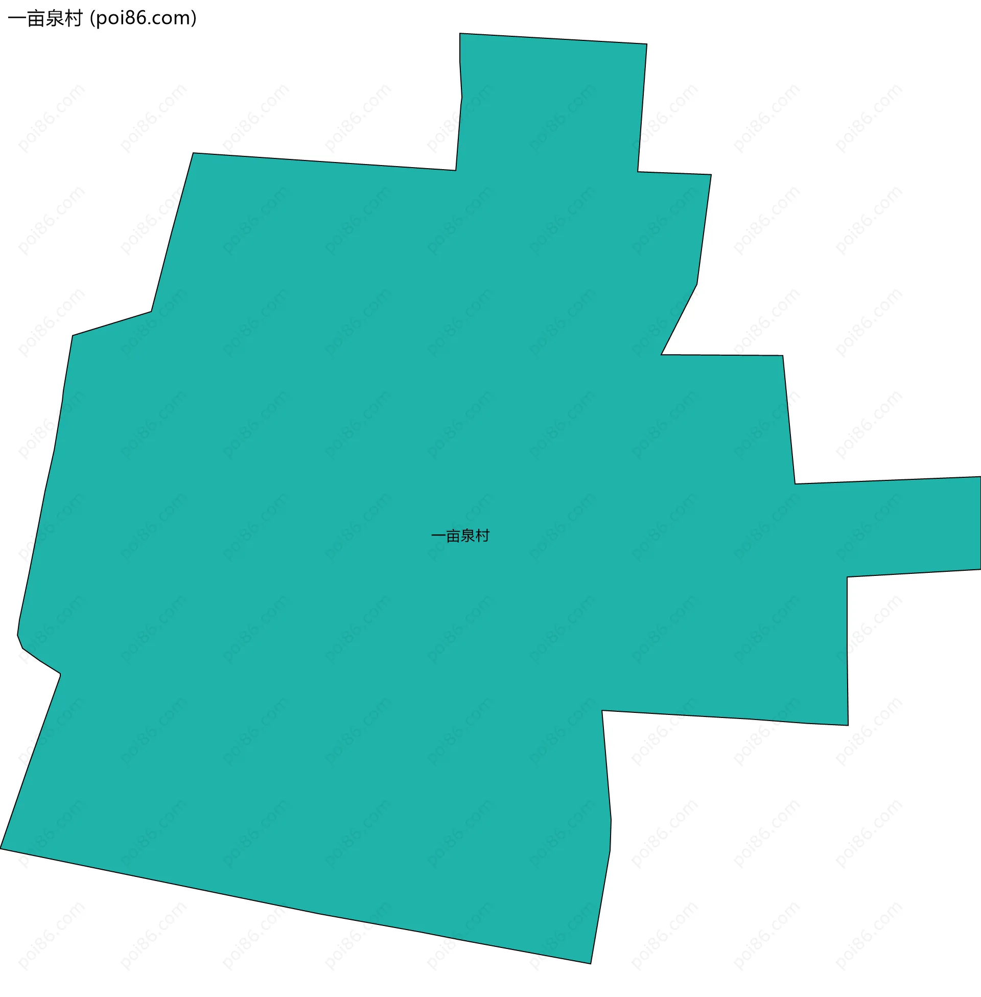 一亩泉村边界地图