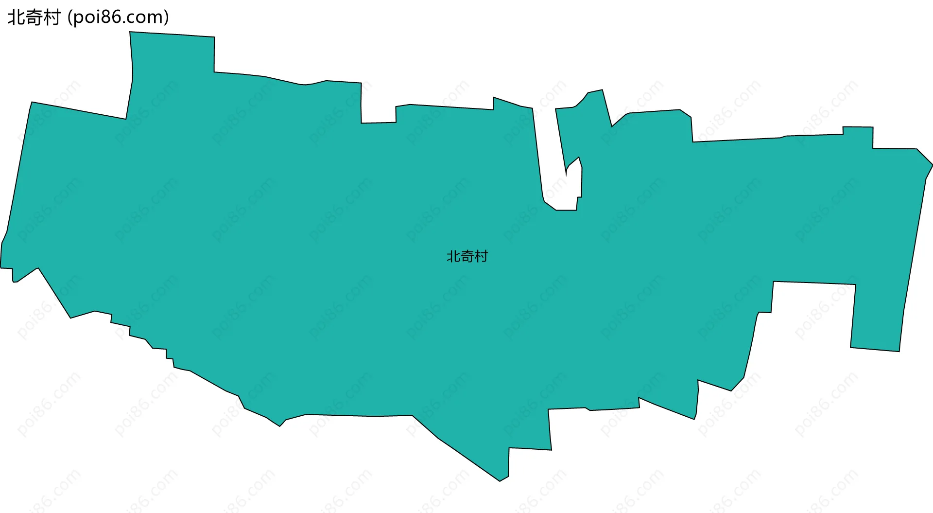 北奇村边界地图