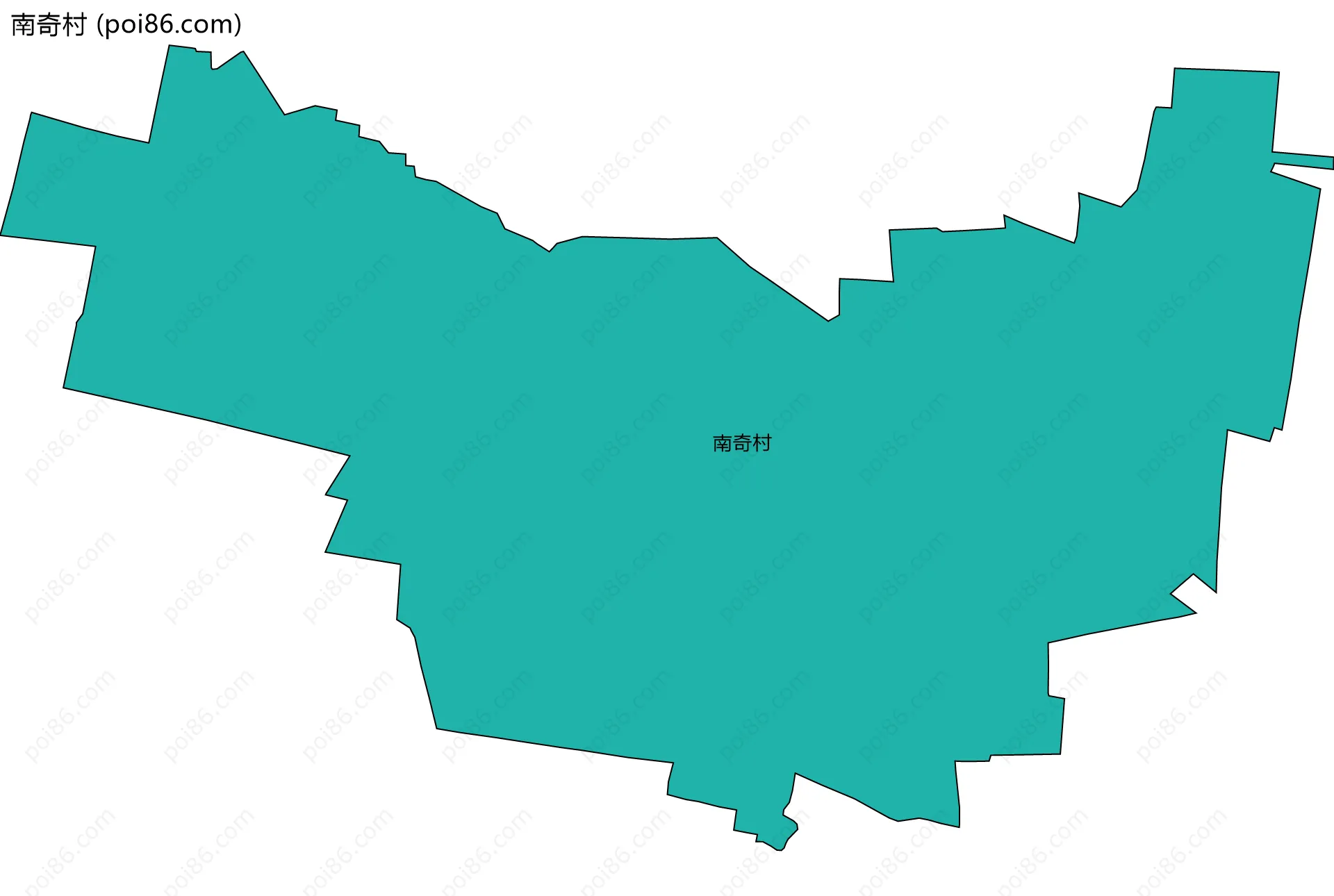 南奇村边界地图