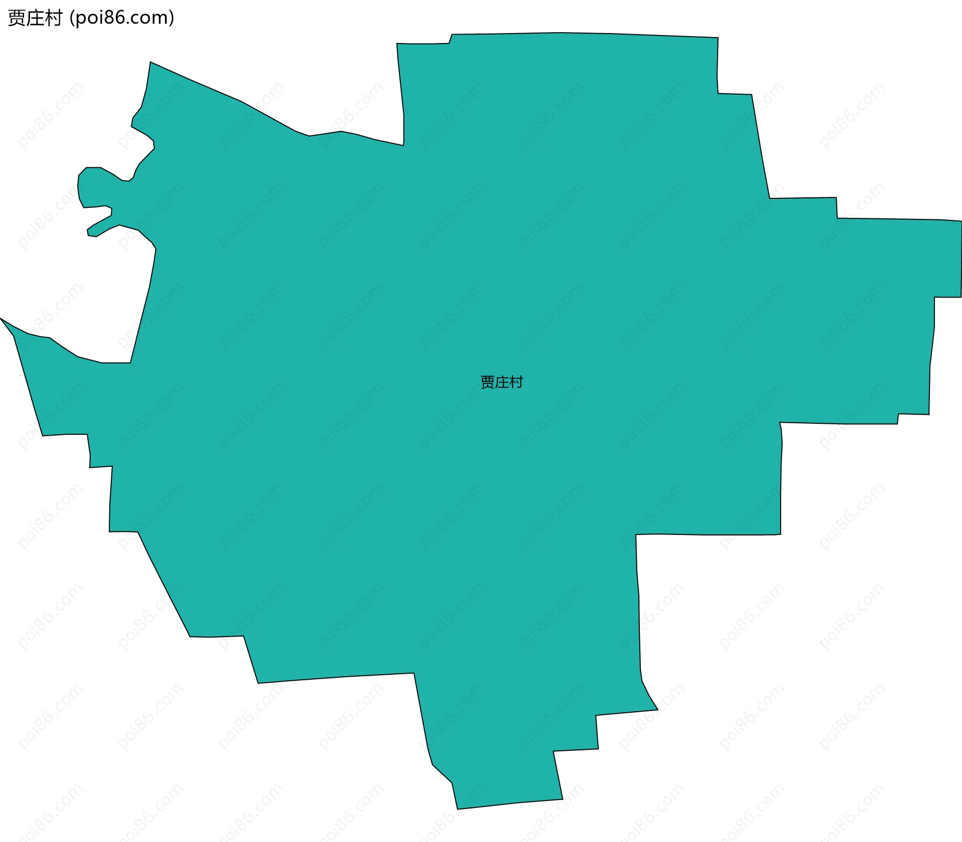 贾庄村边界地图