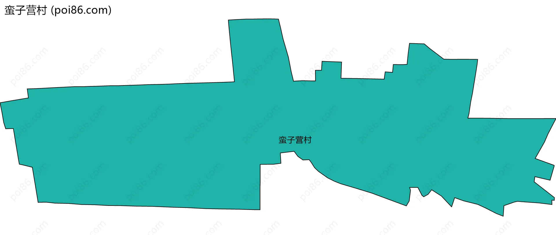 蛮子营村边界地图