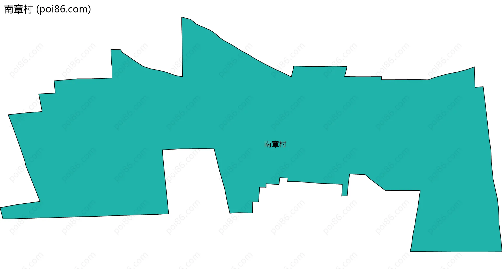 南章村边界地图