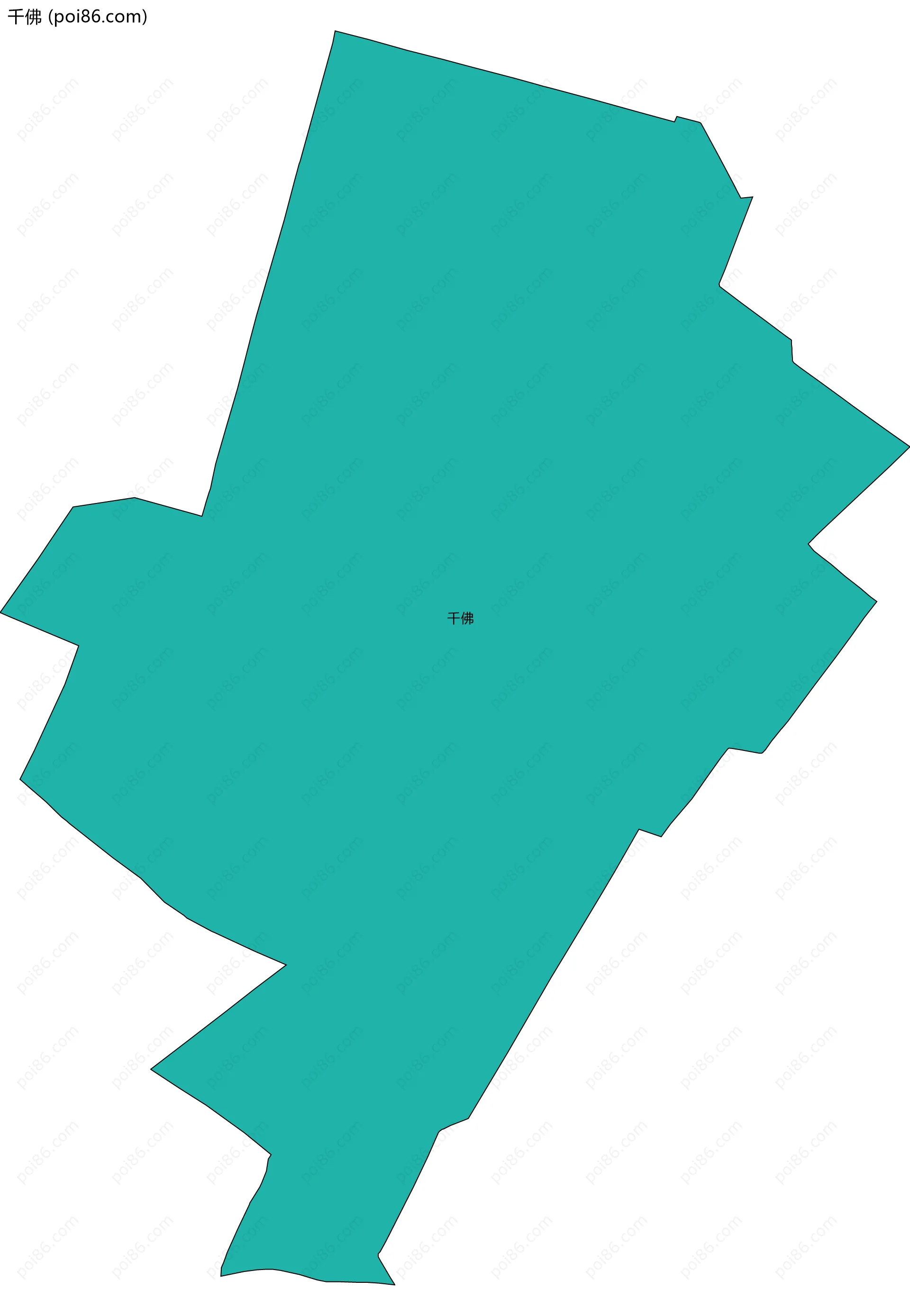 千佛边界地图
